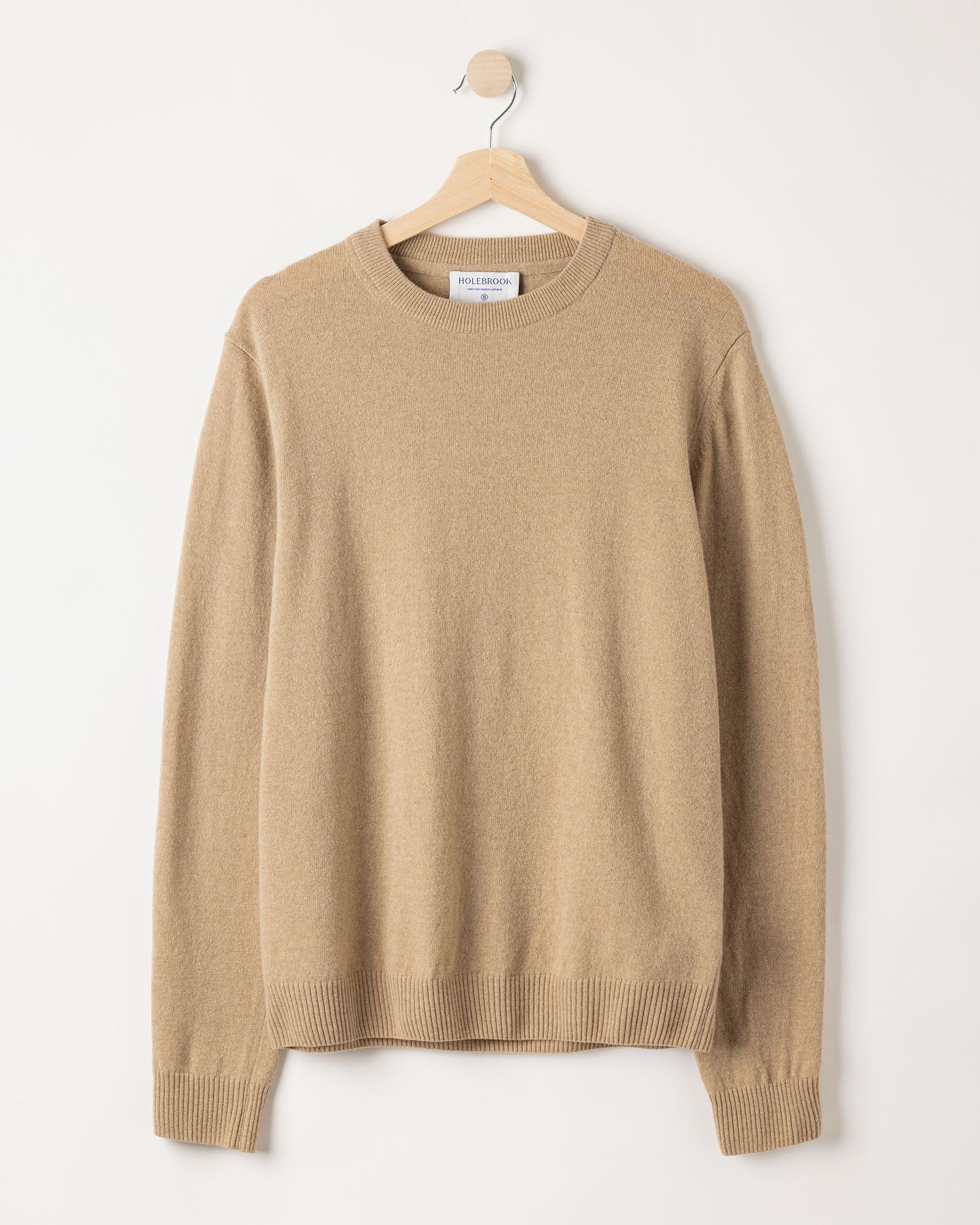 Dennis Crew Neck Jumper - Khaki