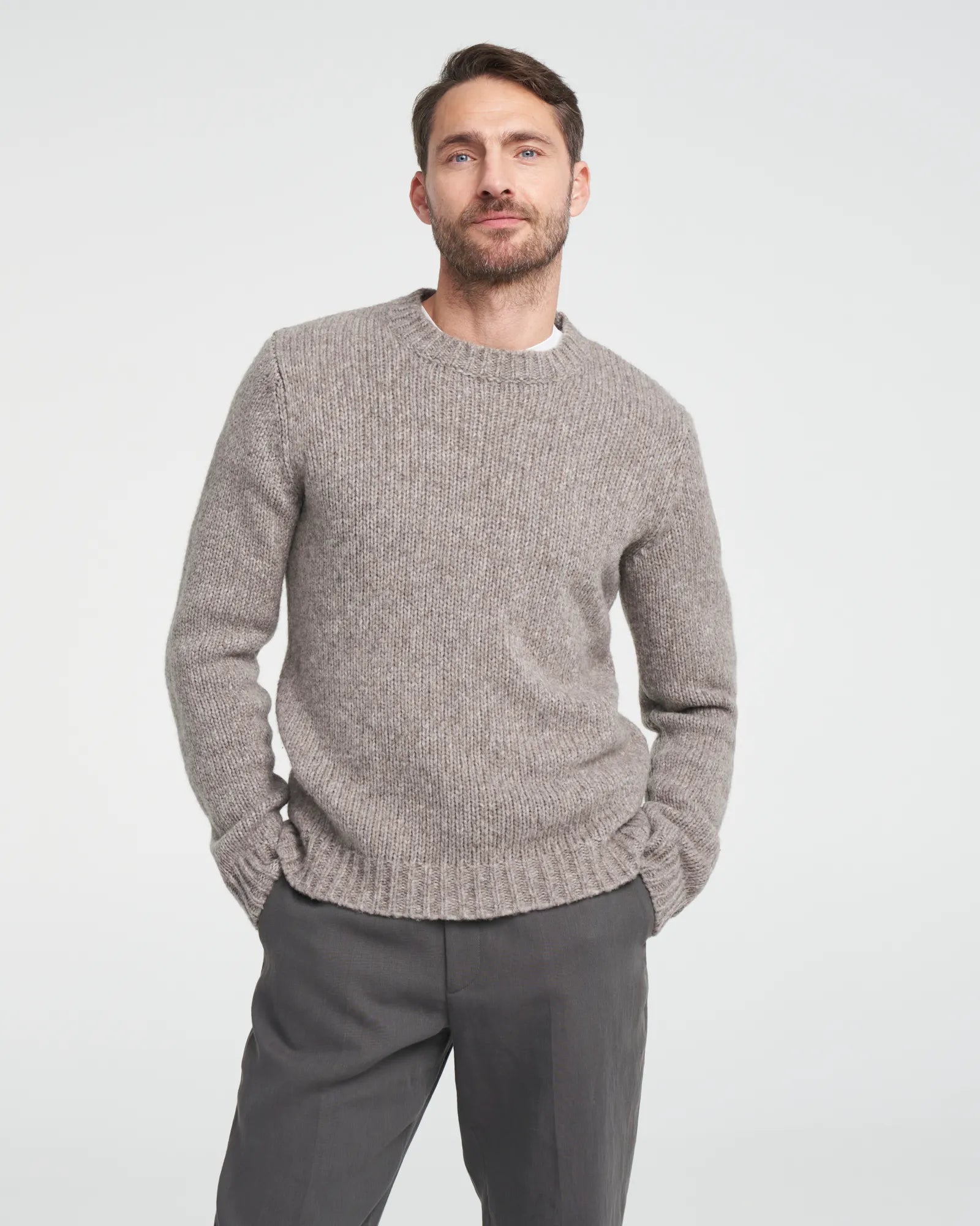 Gerhard Knitted Sweater - Taupe