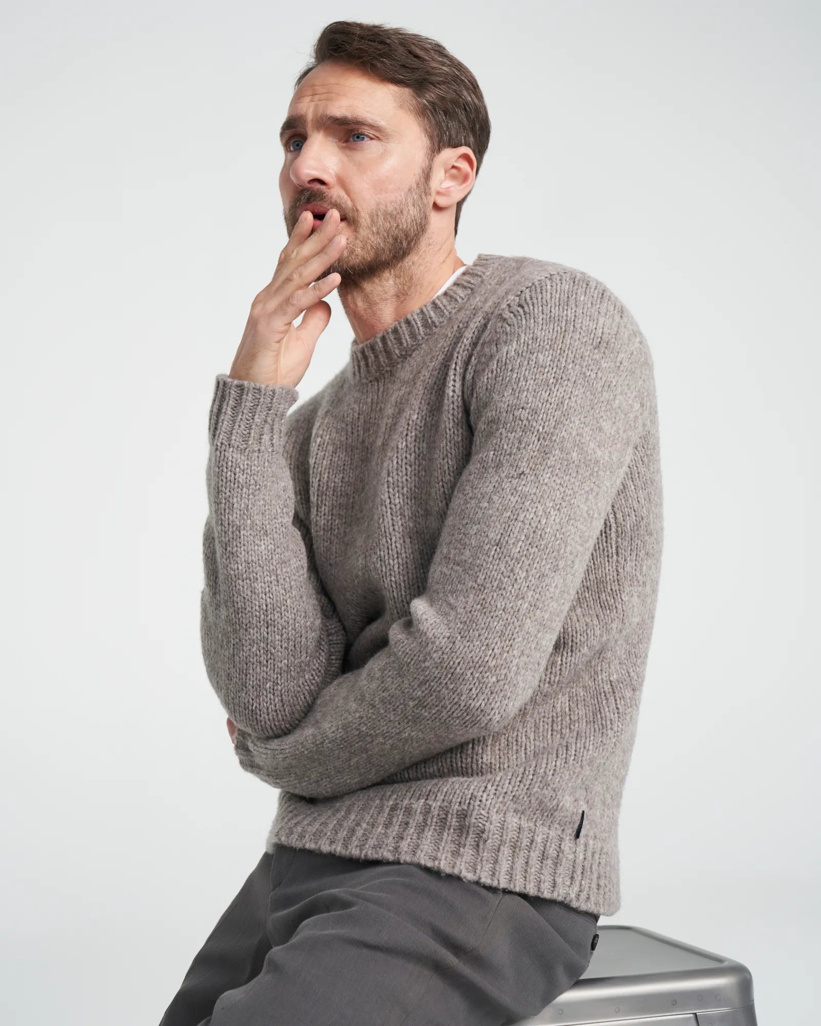 Gerhard Knitted Sweater - Taupe