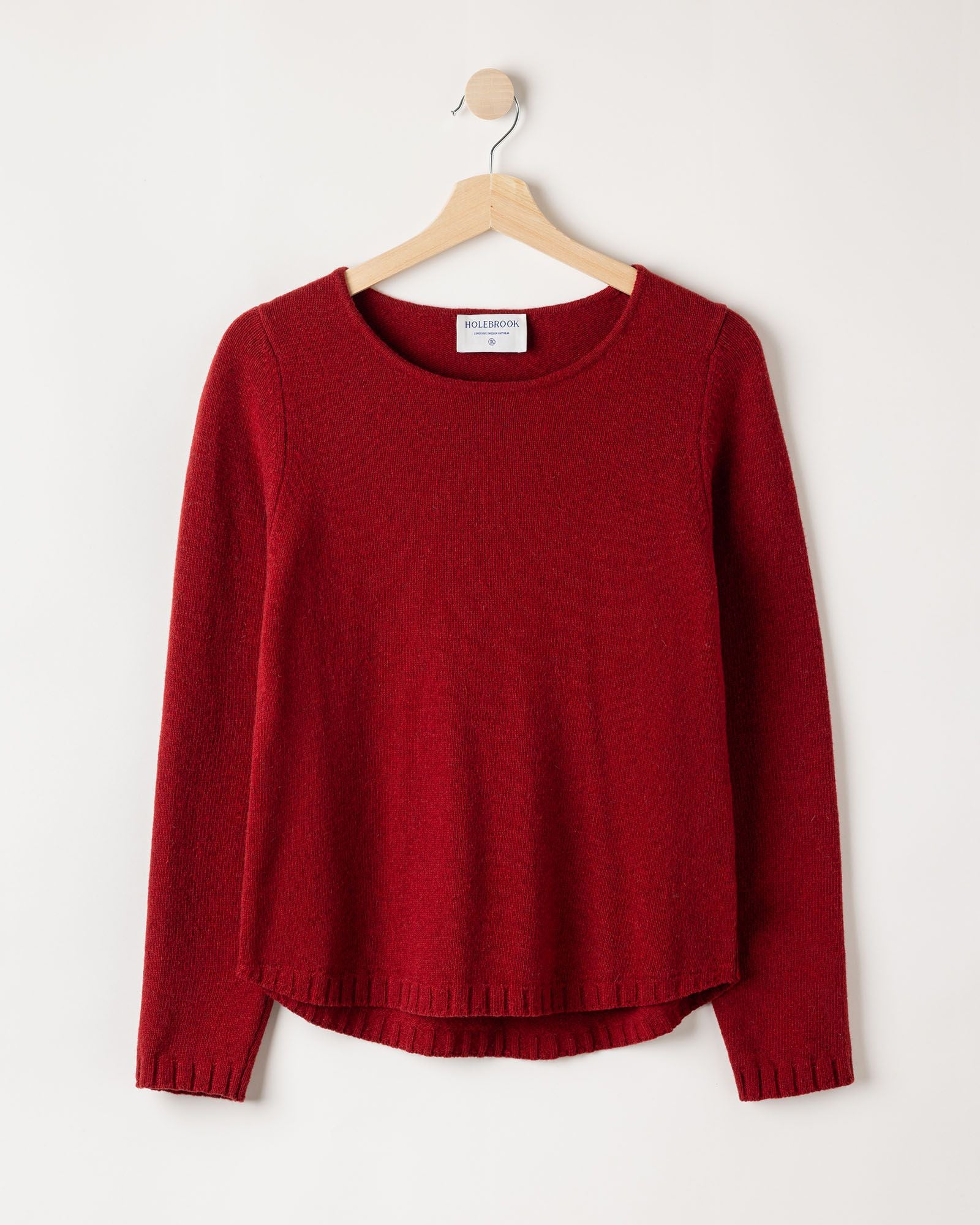 Linda Crew Neck Jumper - Ruby