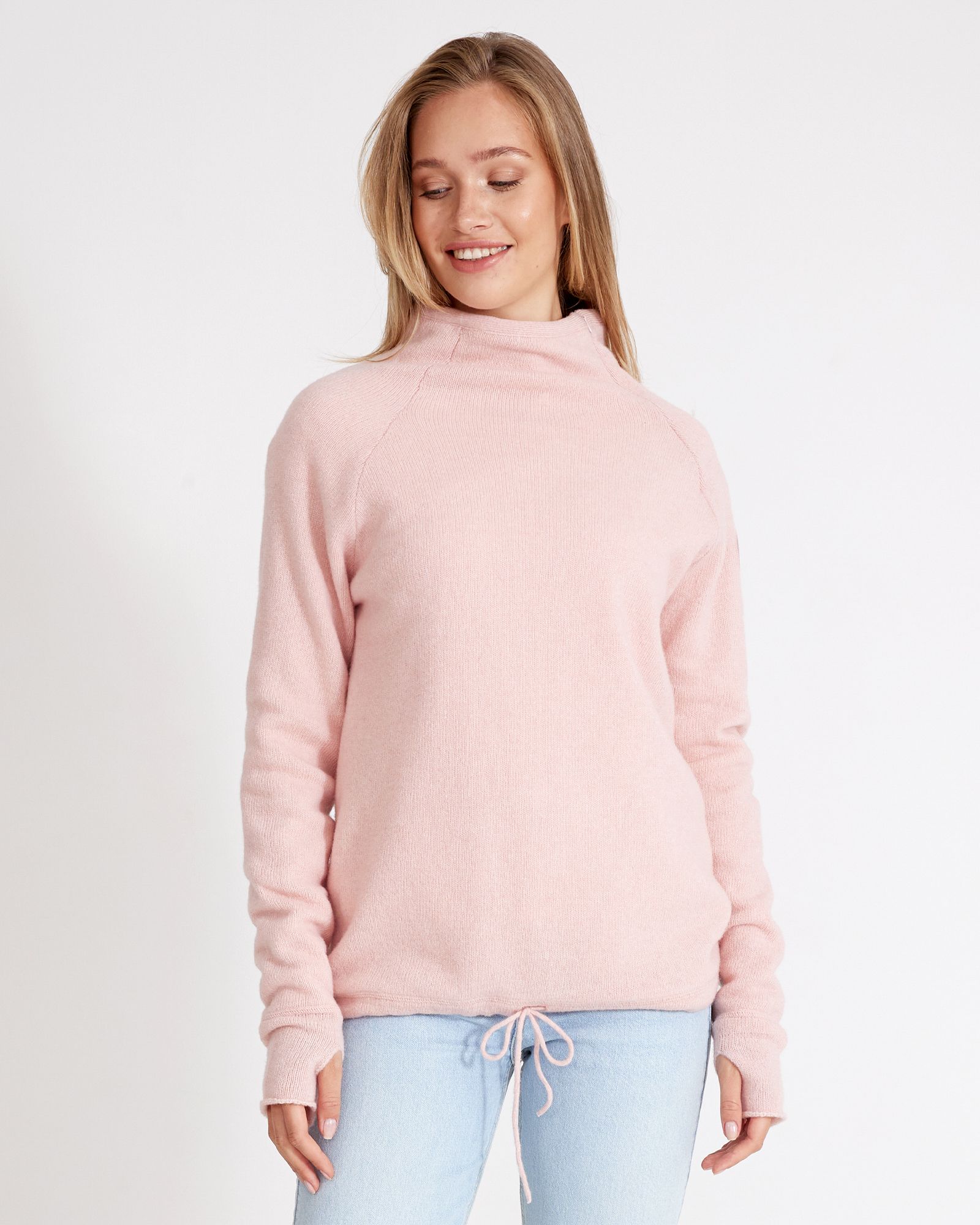 Martina Knitted Windproof Sweater - Flamingo