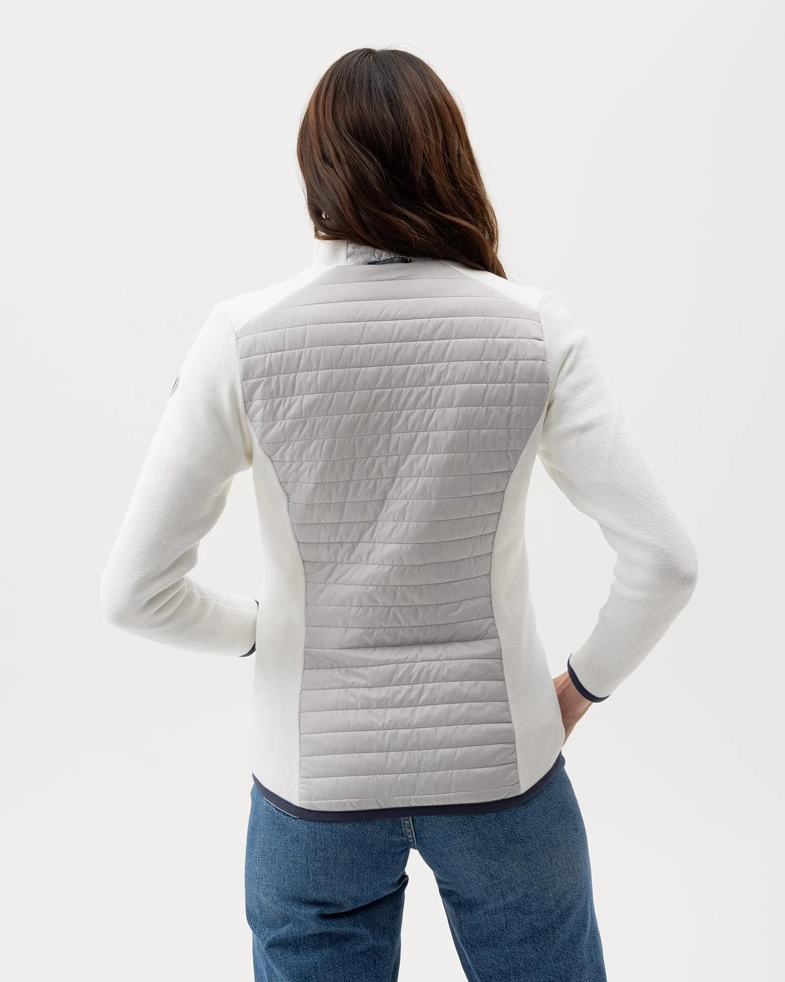 Mimmi Fullzip WP - White/Marble Grey