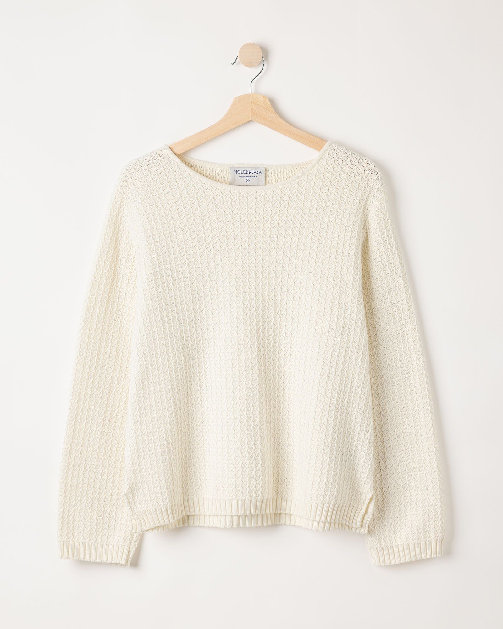Nora Crew Neck Jumper - Off White