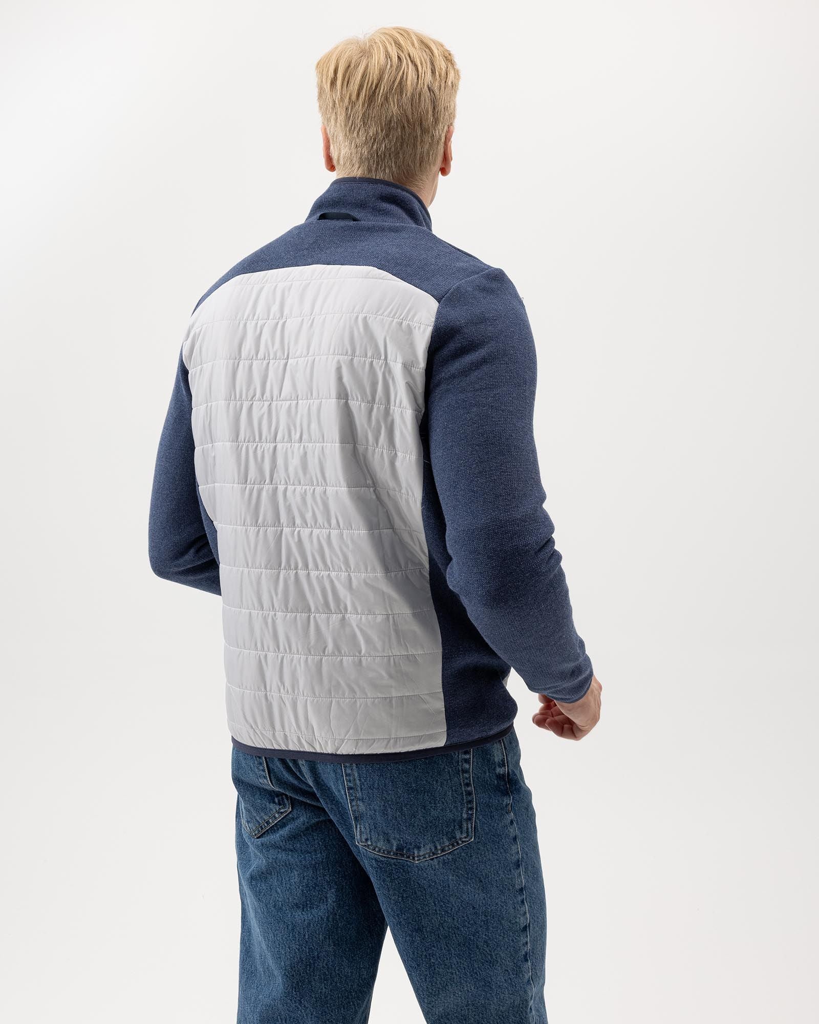 Peder Knitted Windproof Jacket - Chambray/Marble Grey