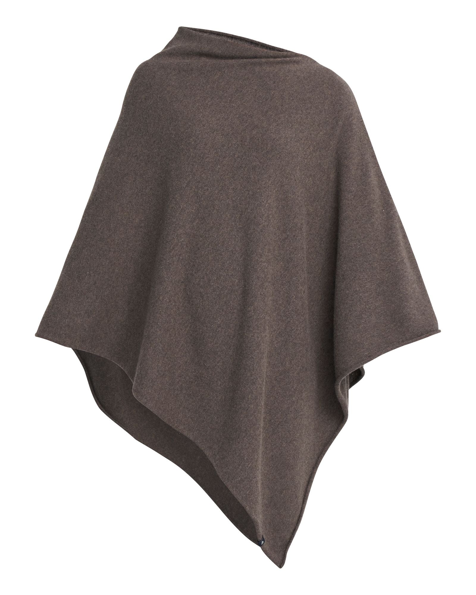 Sofie Knitted Poncho - Dark Taupe