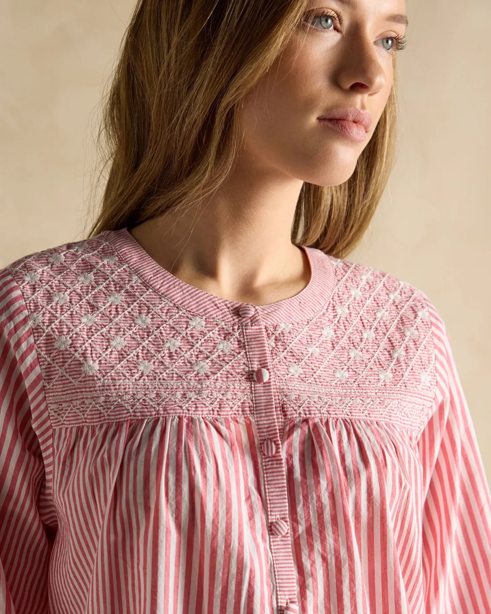 Amelie Blouse - Red/White