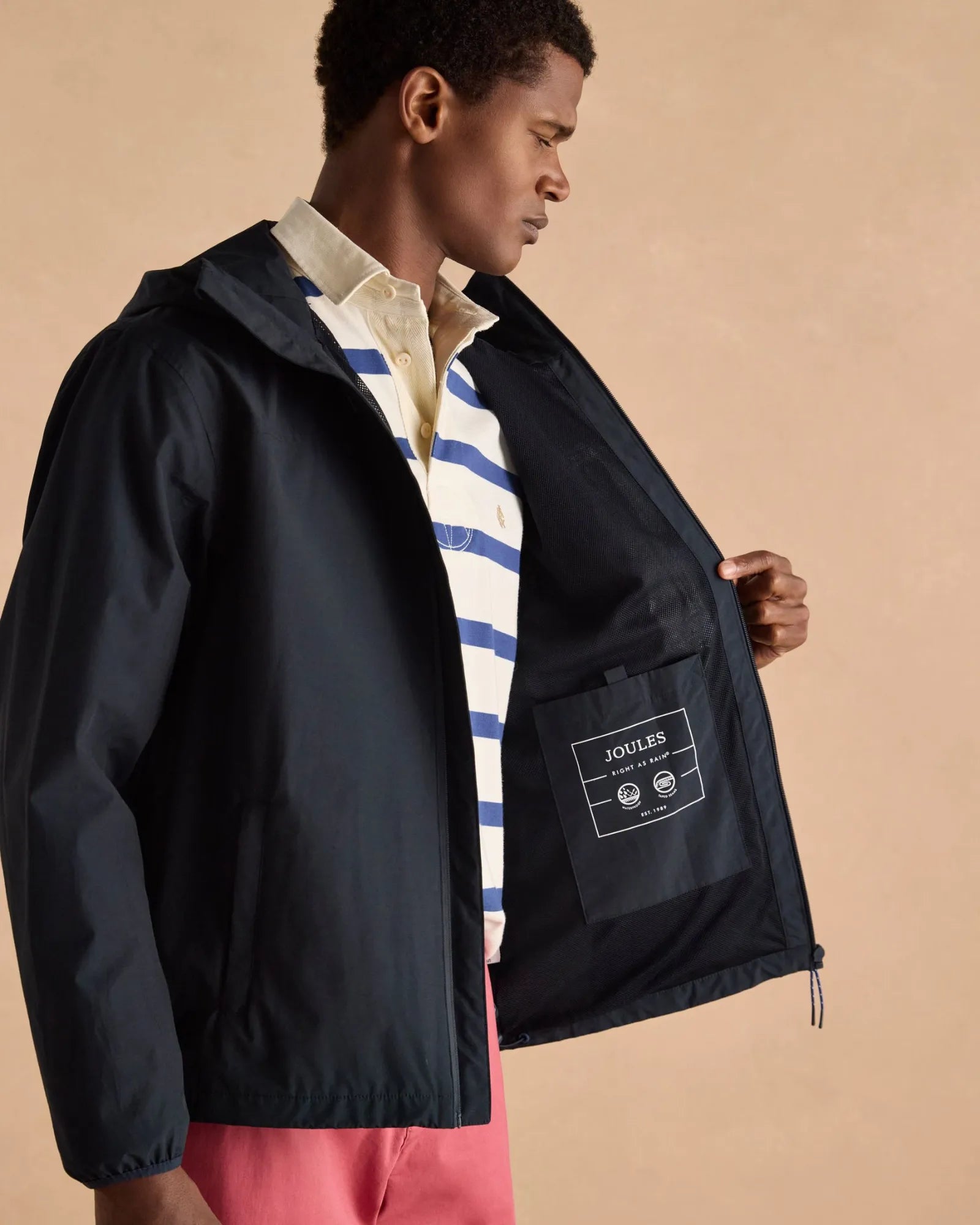 Ayston Coat - Navy Blue