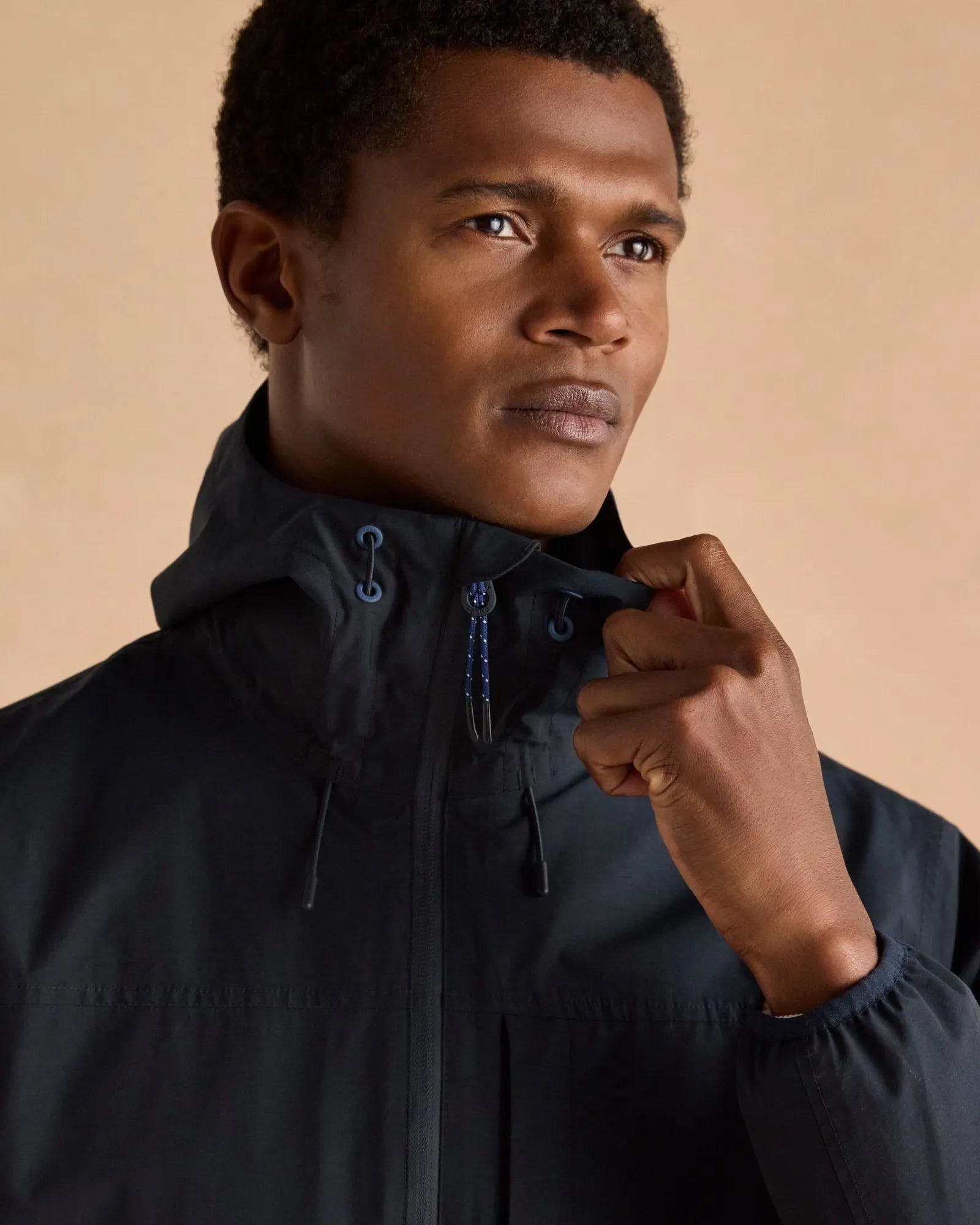 Ayston Coat - Navy Blue