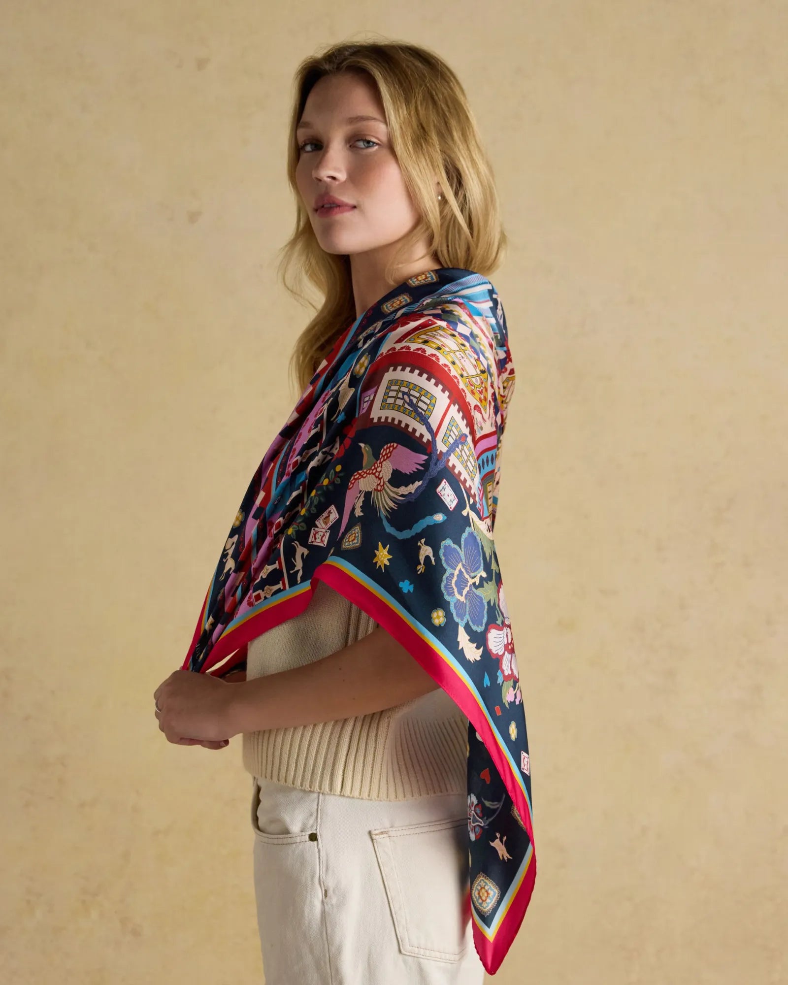 Bloomfield Scarf - Navy