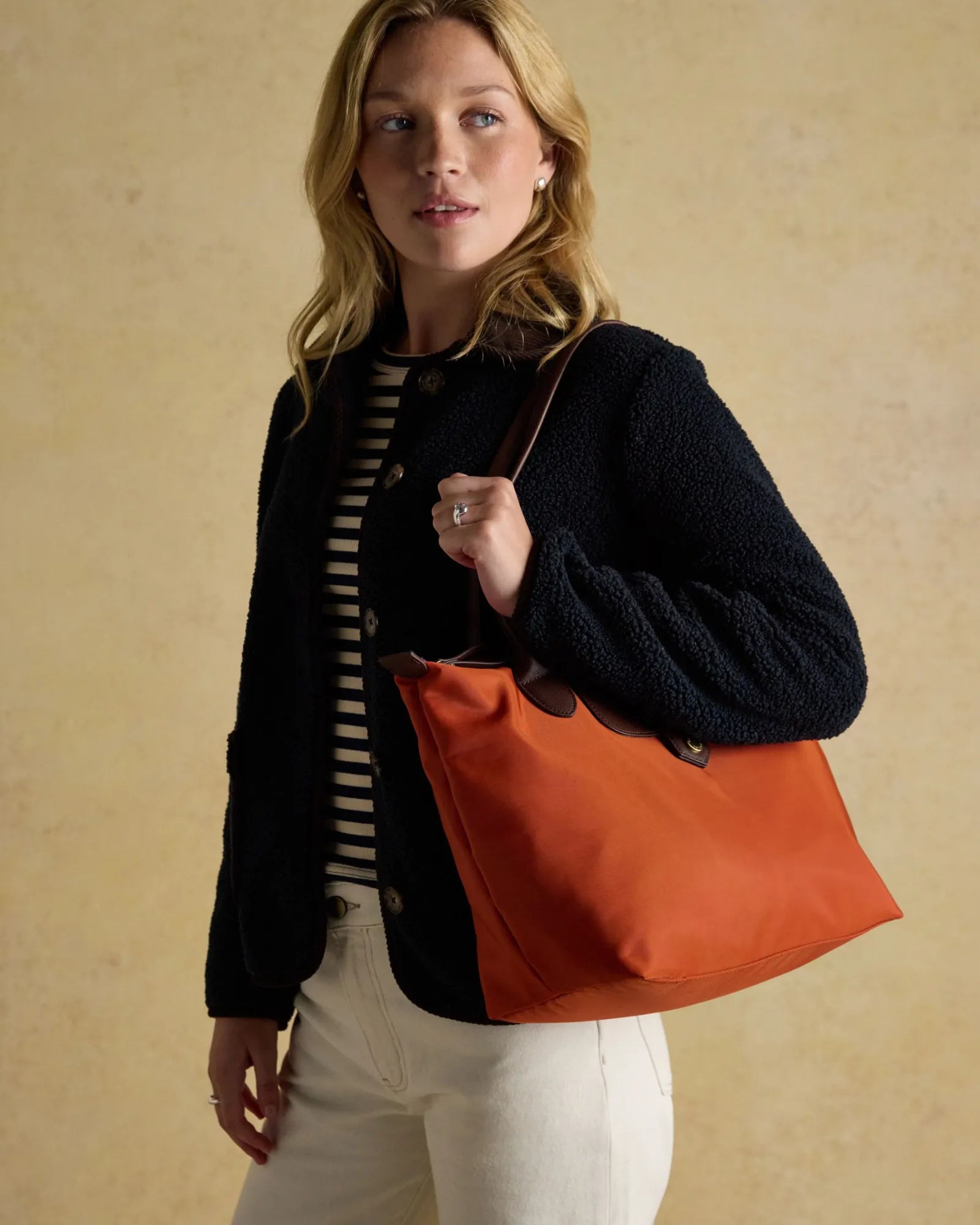 Edie Shopper Bag - Orange