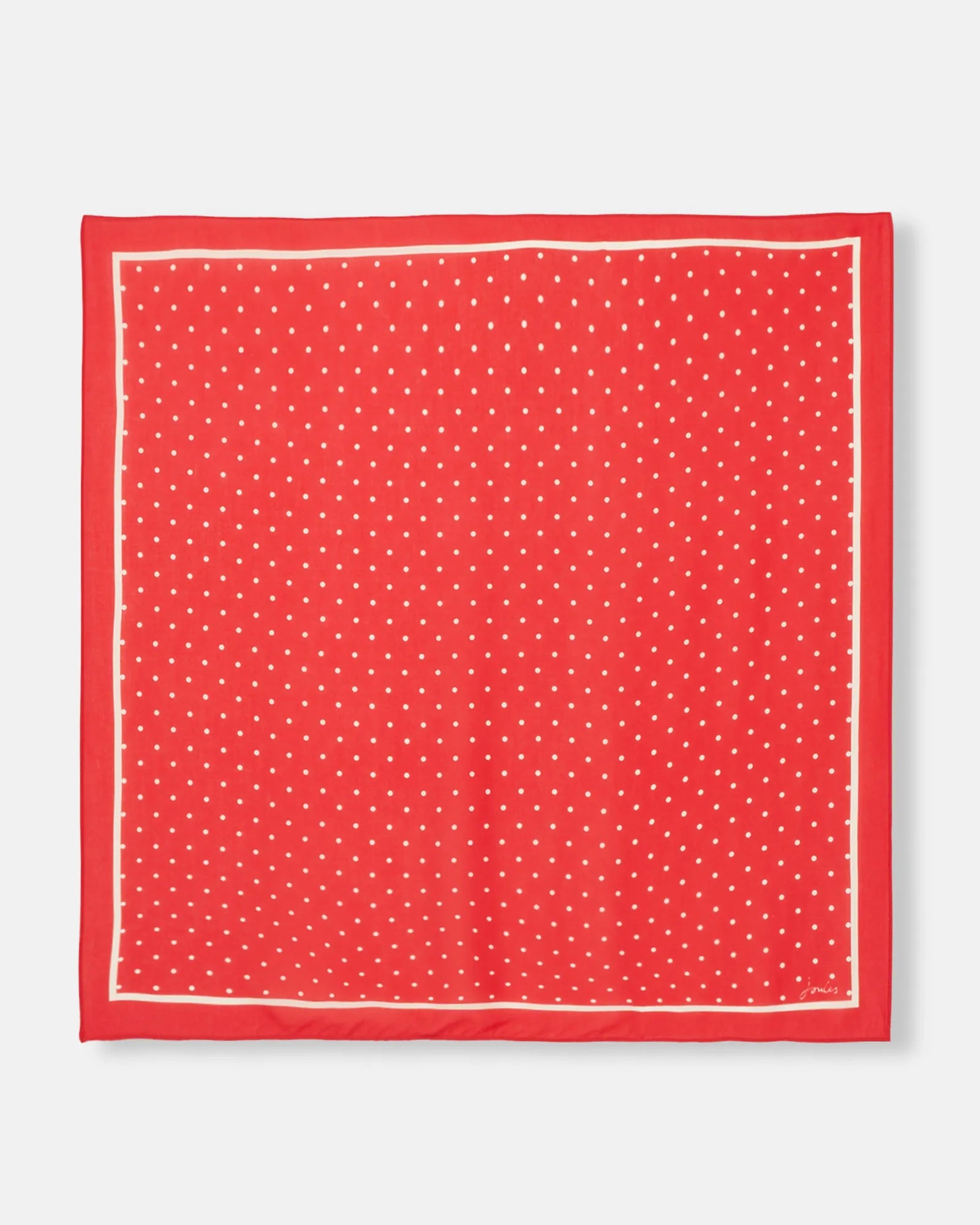 Elsie Red Square Scarf