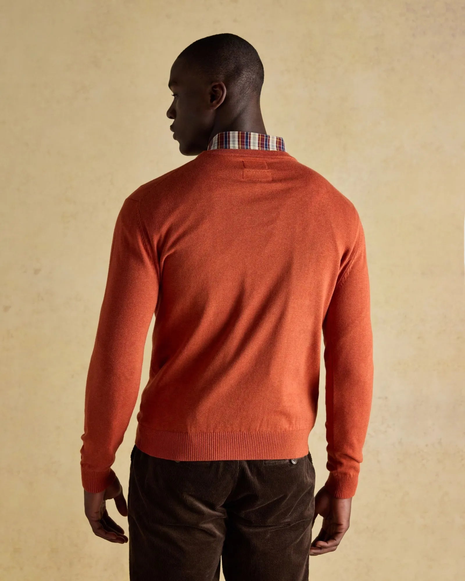 Hillside Crew Neck Jumper - Orange
