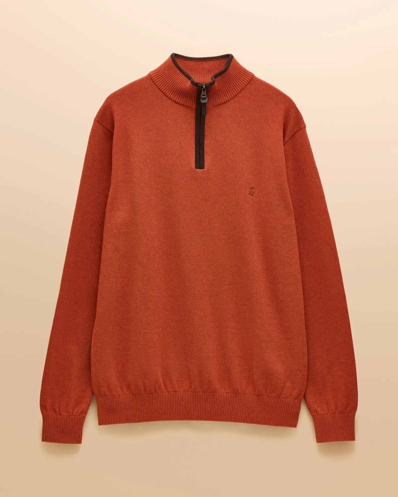 Hillside Quarter Zip Jumper - Orange