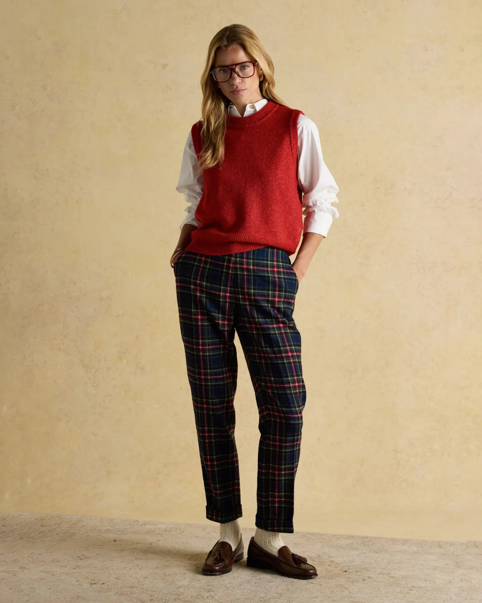 Holly Vest - Red