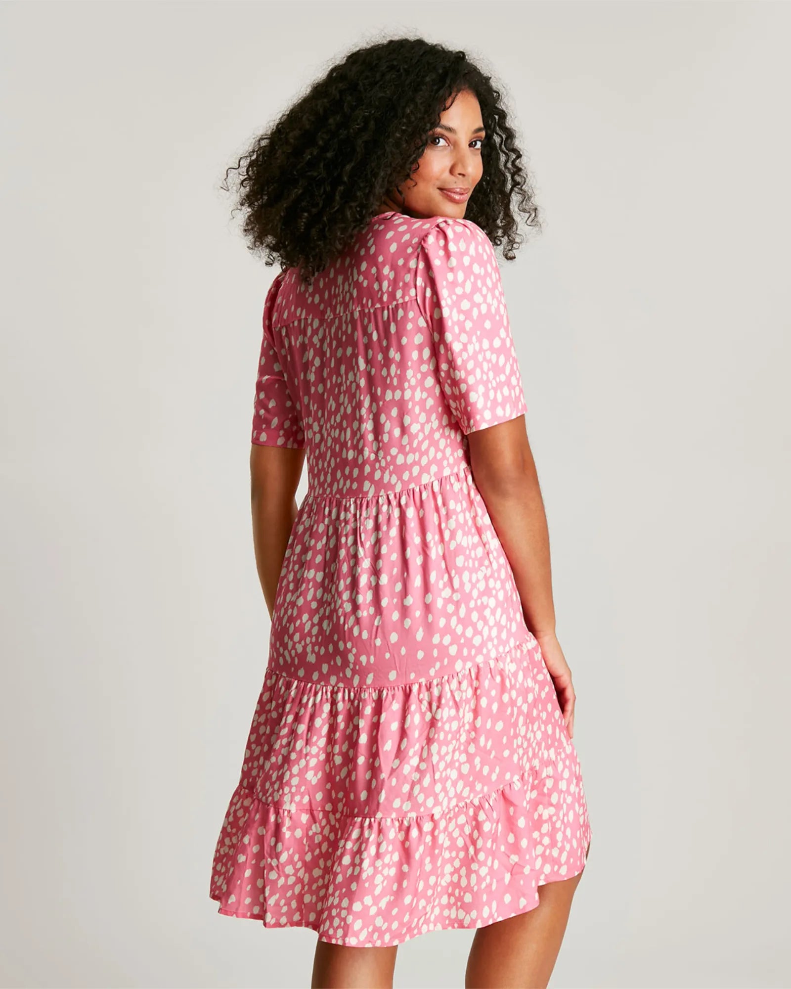 Mara Dress - Rose Pink Spot