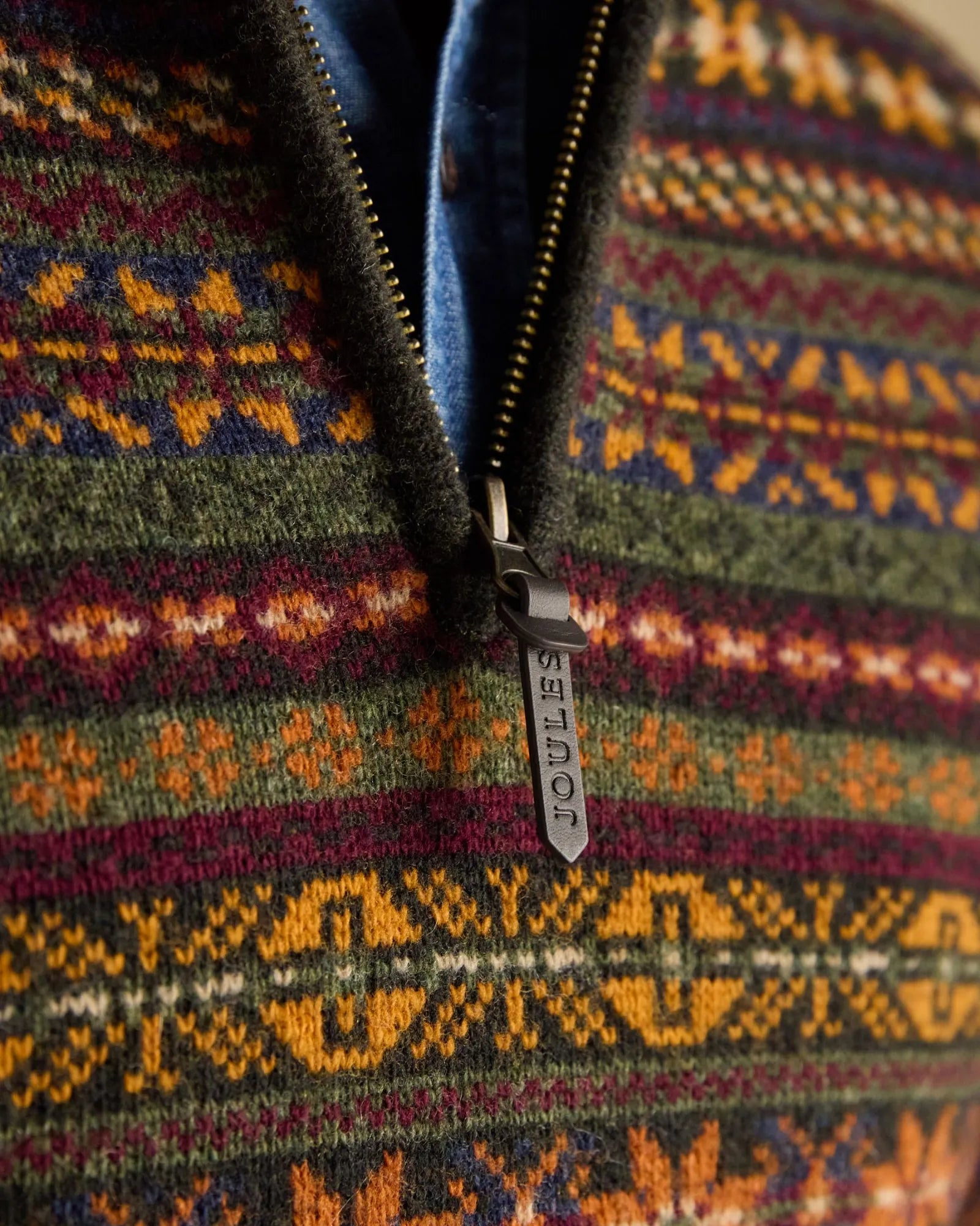 Milligan Quarter Zip Jumper - Green