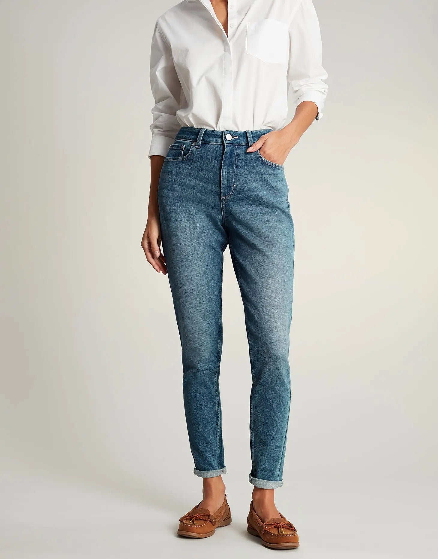 Monroe High Rise Stretch Skinny Jeans - Light Denim