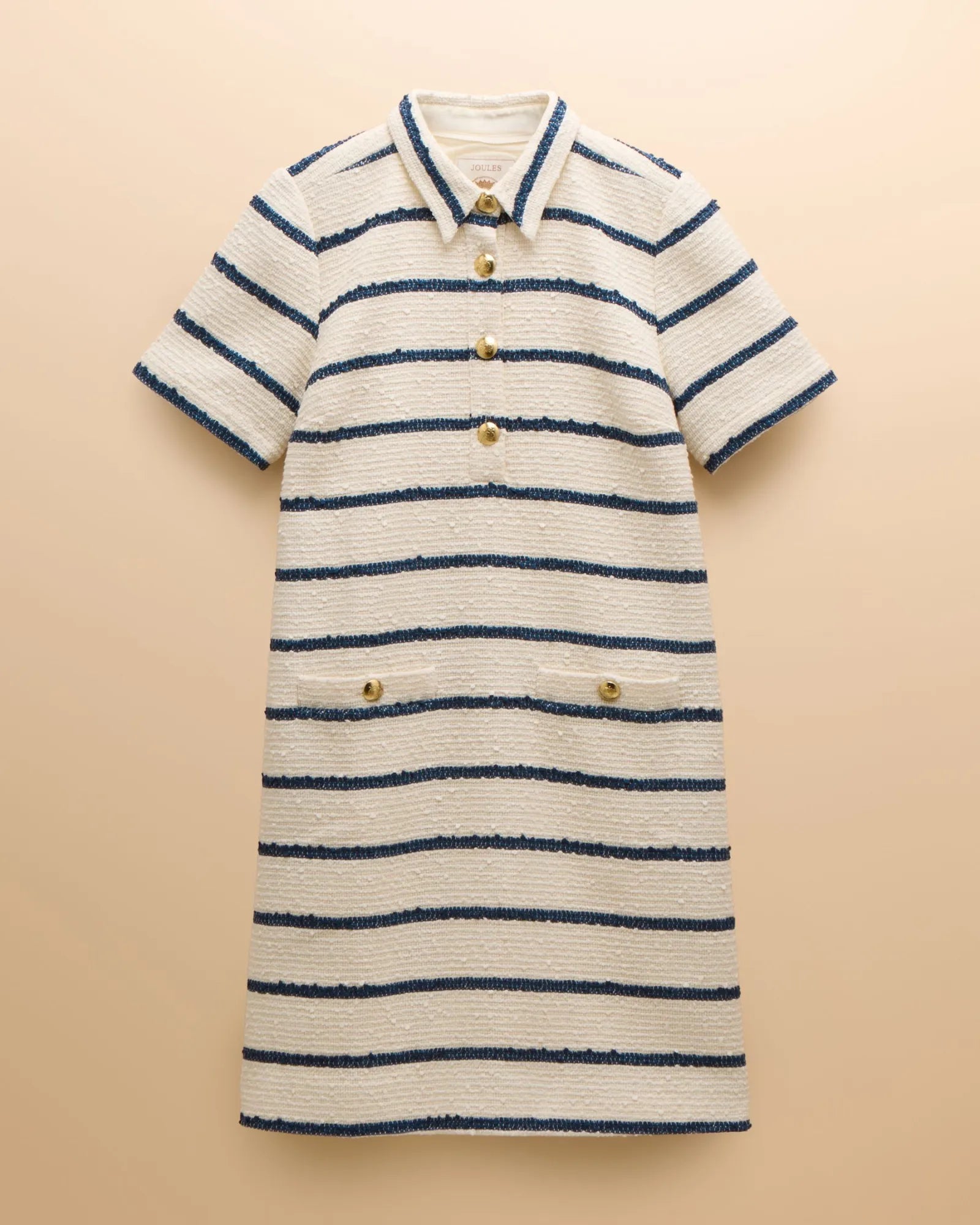 Odette Dress - Navy Stripe