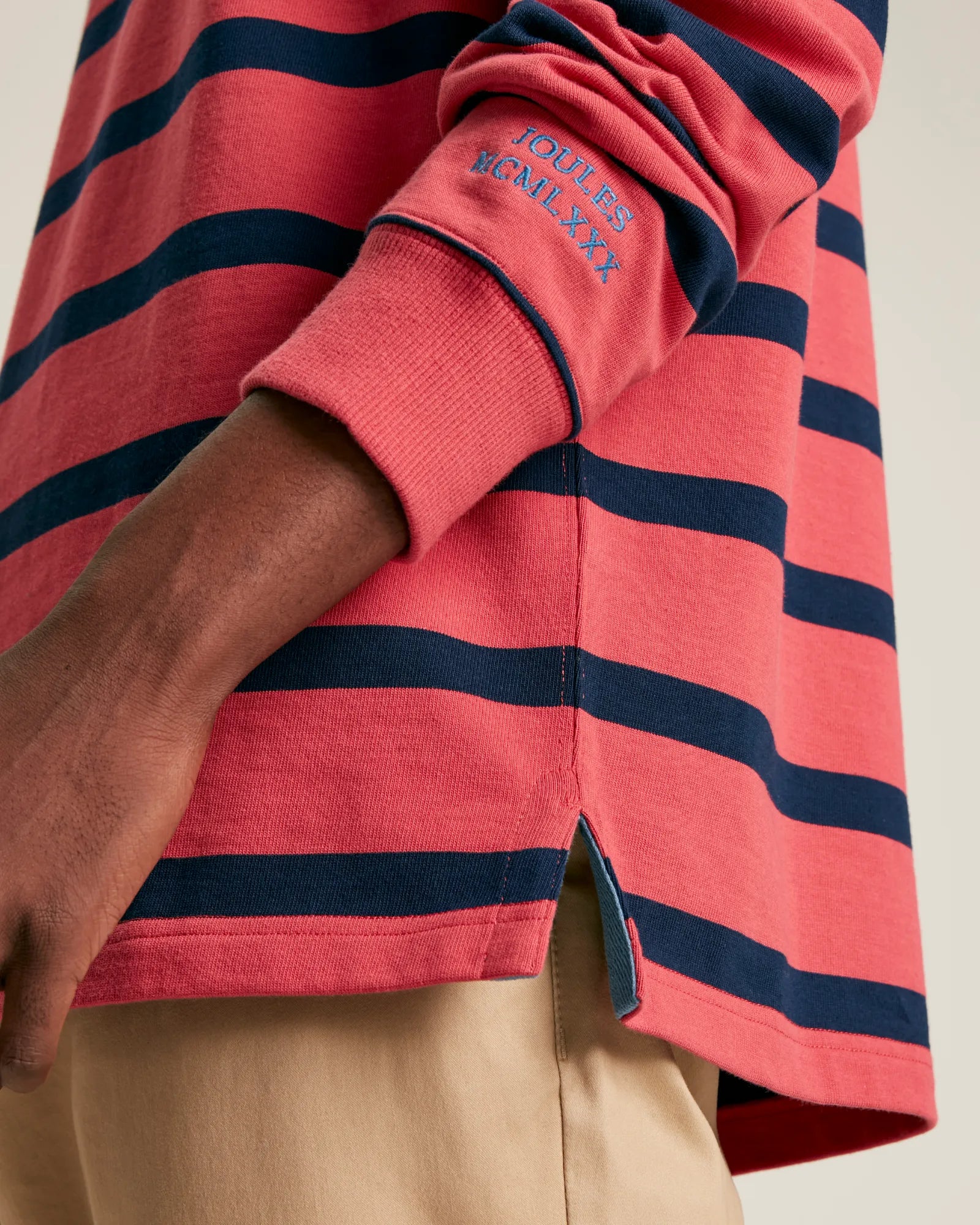 Onside Pink/Navy Striped Rugby Shirt
