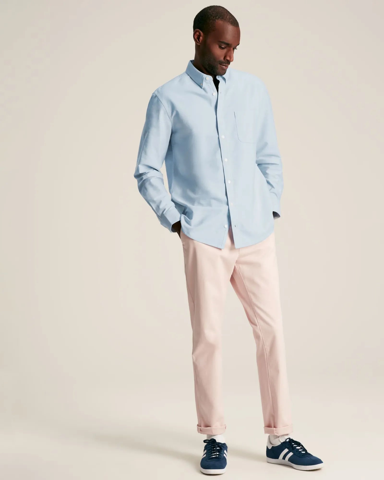 Oxford Blue Long Sleeve Classic Fit Shirt