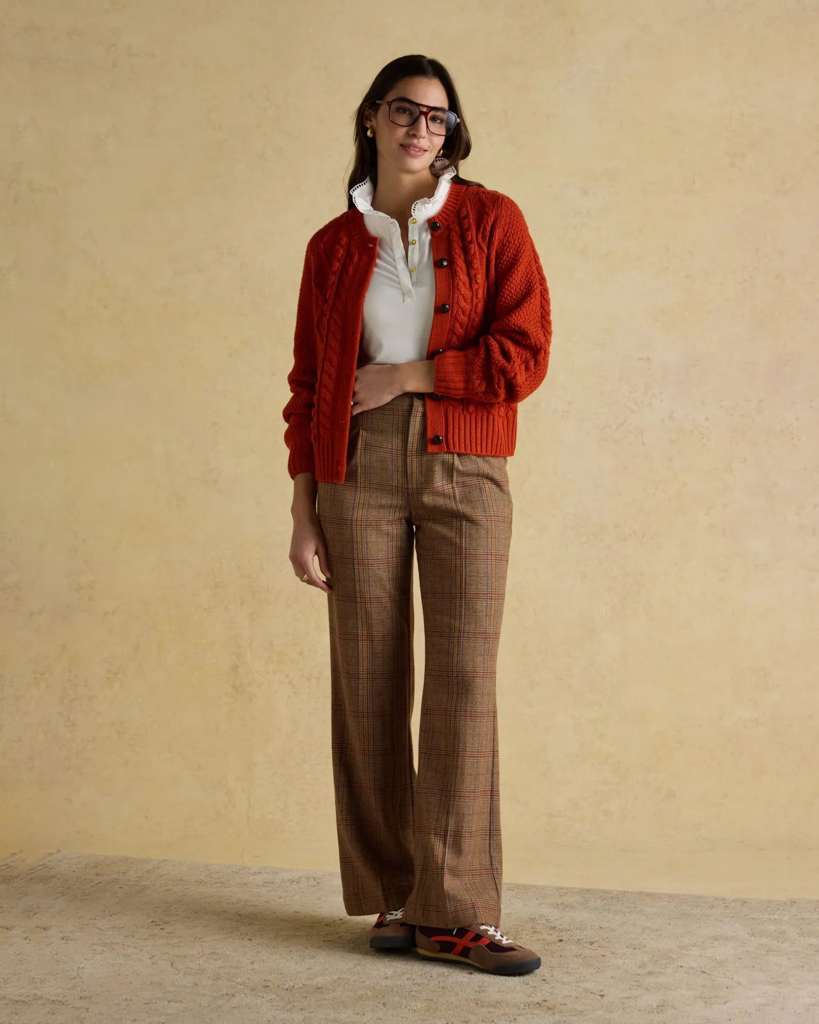 Rafferty Cardigan - Burnt Orange