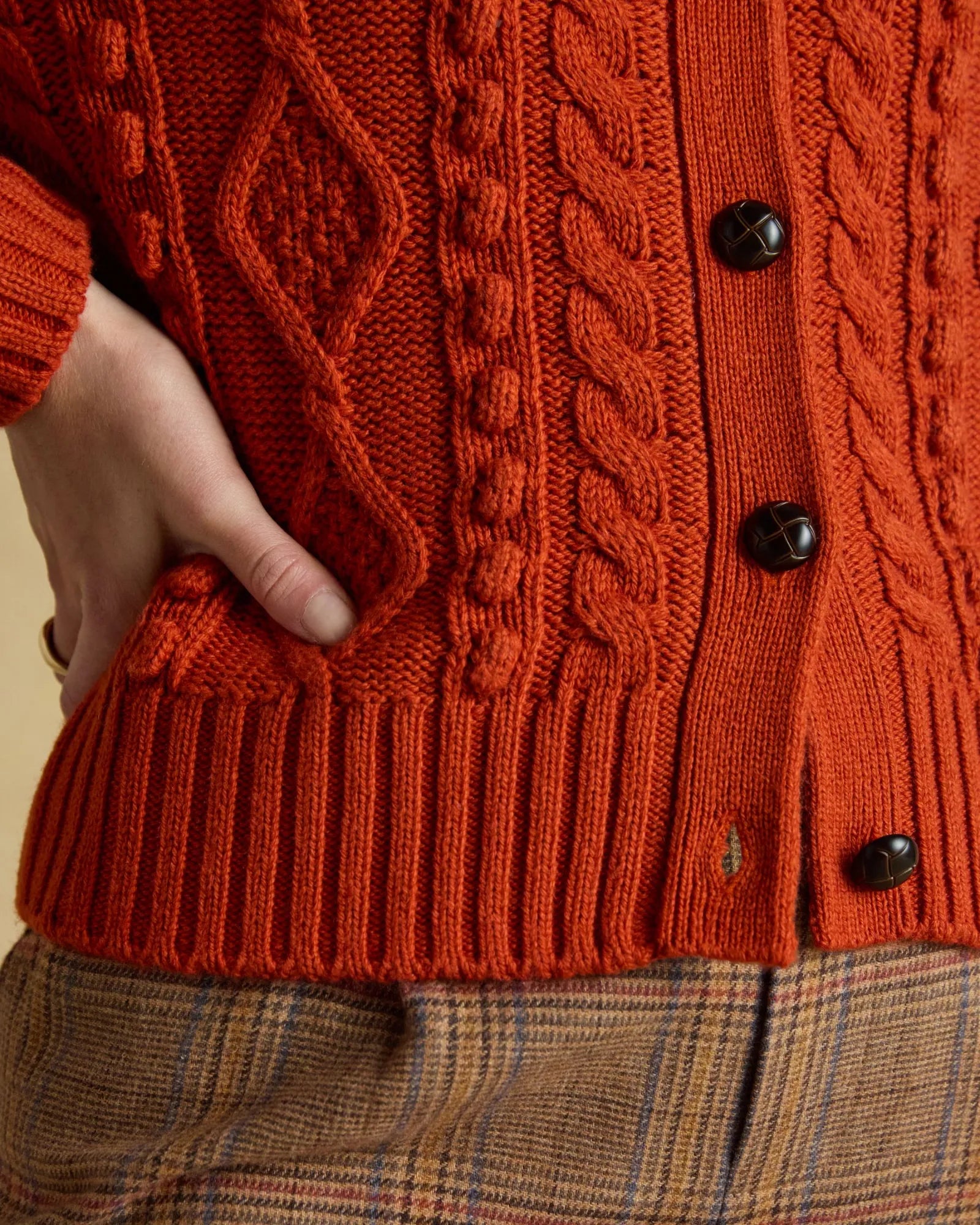 Rafferty Cardigan - Burnt Orange
