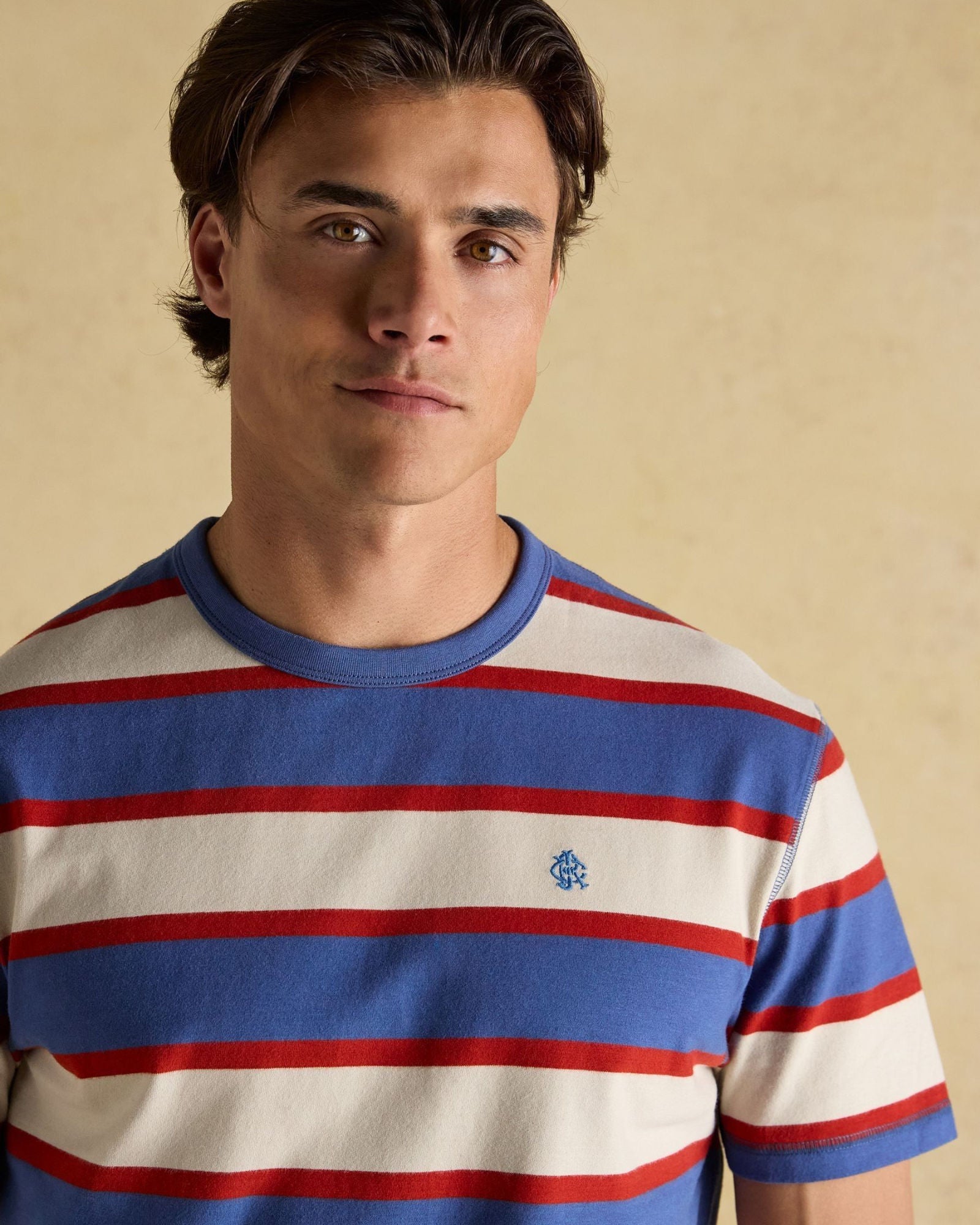 Rugby Club T-Shirt - White/Blue/Red