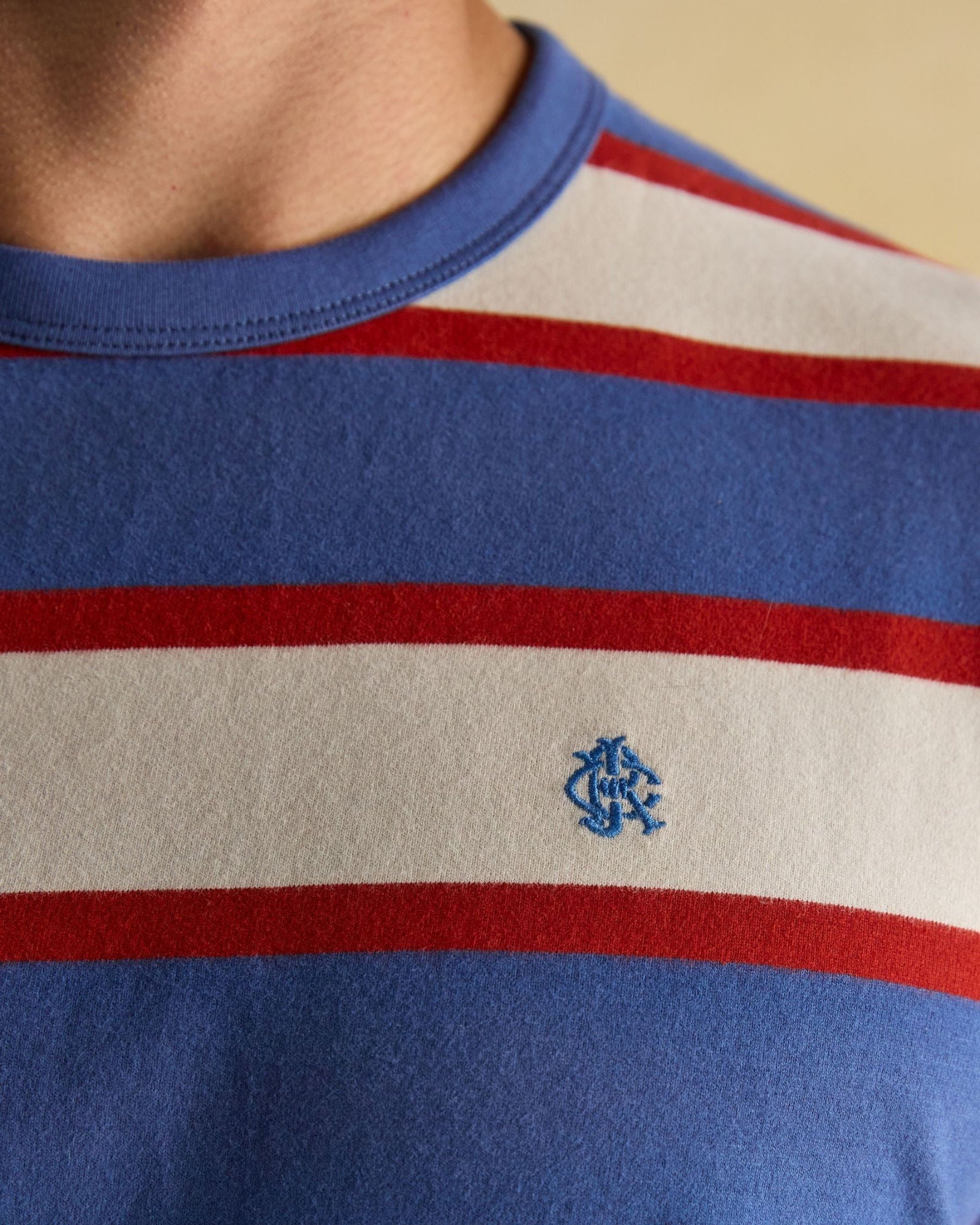 Rugby Club T-Shirt - White/Blue/Red