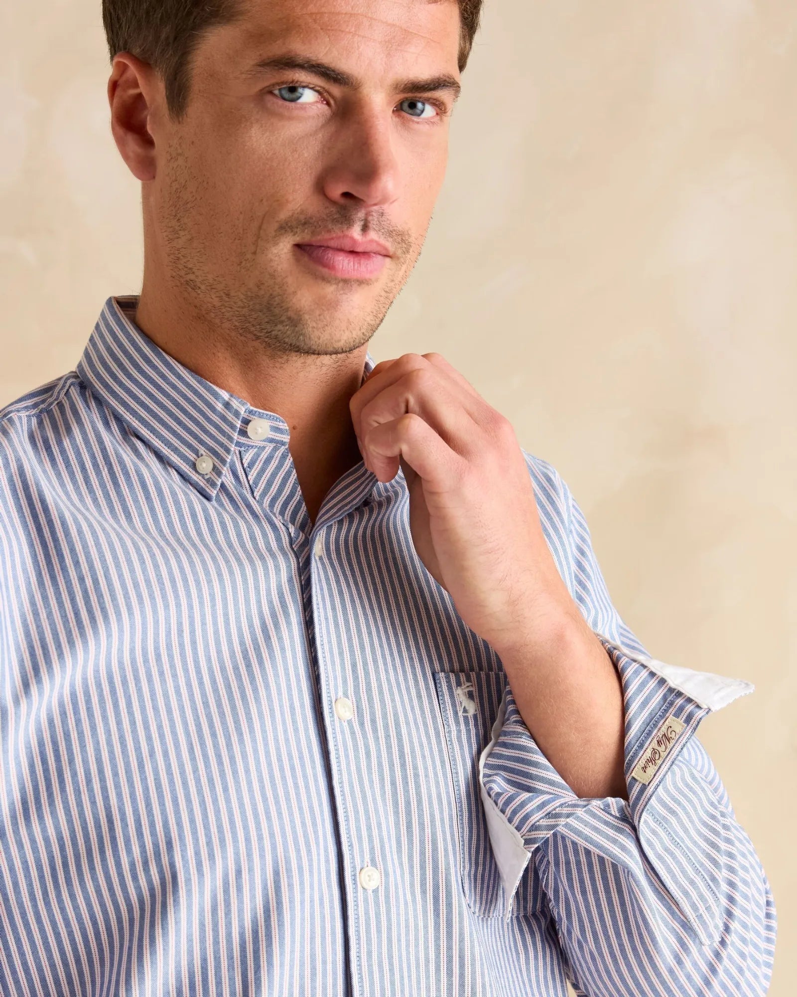 Stripe Oxford Shirt - Blue