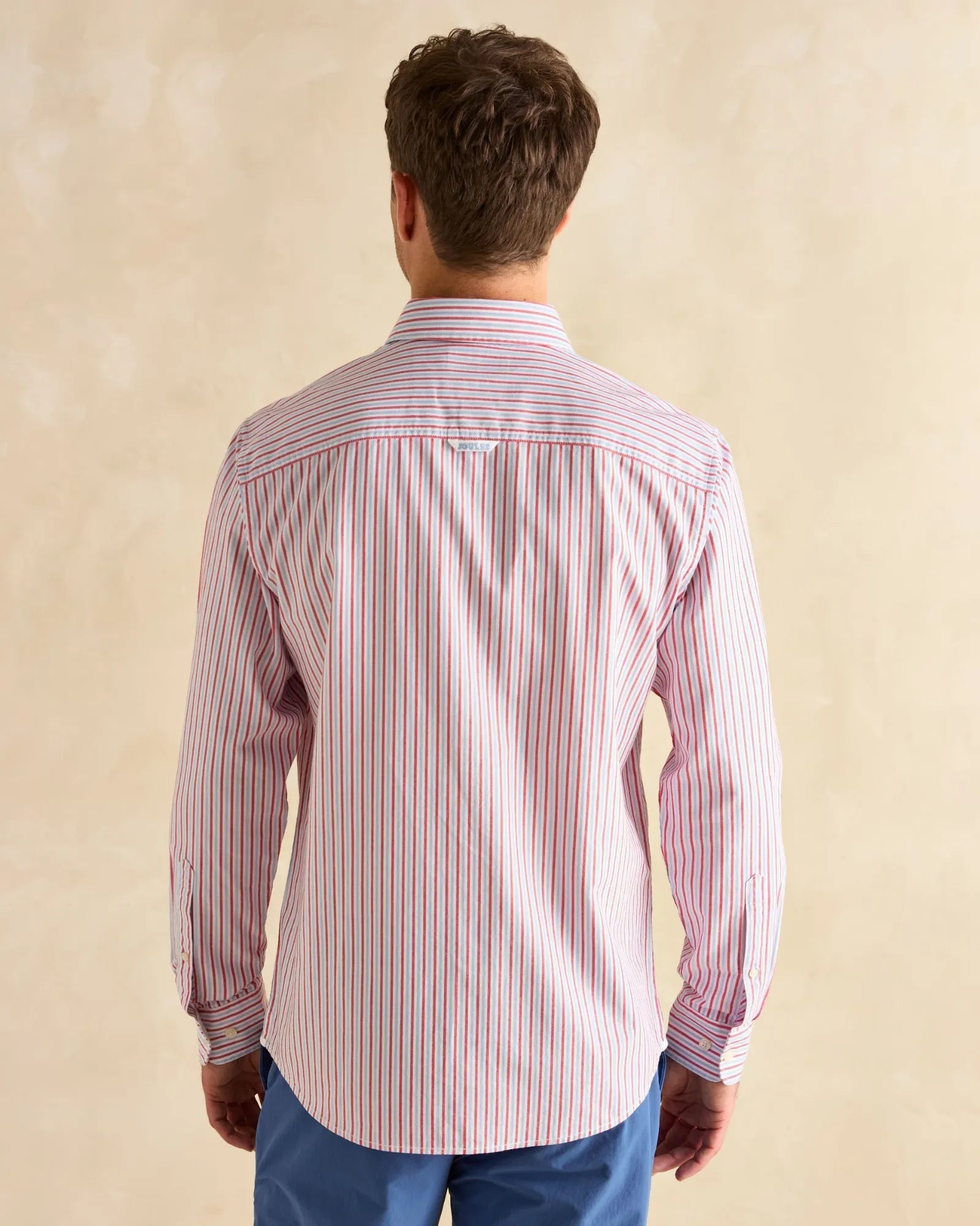 Stripe Oxford Shirt - Red/Blue