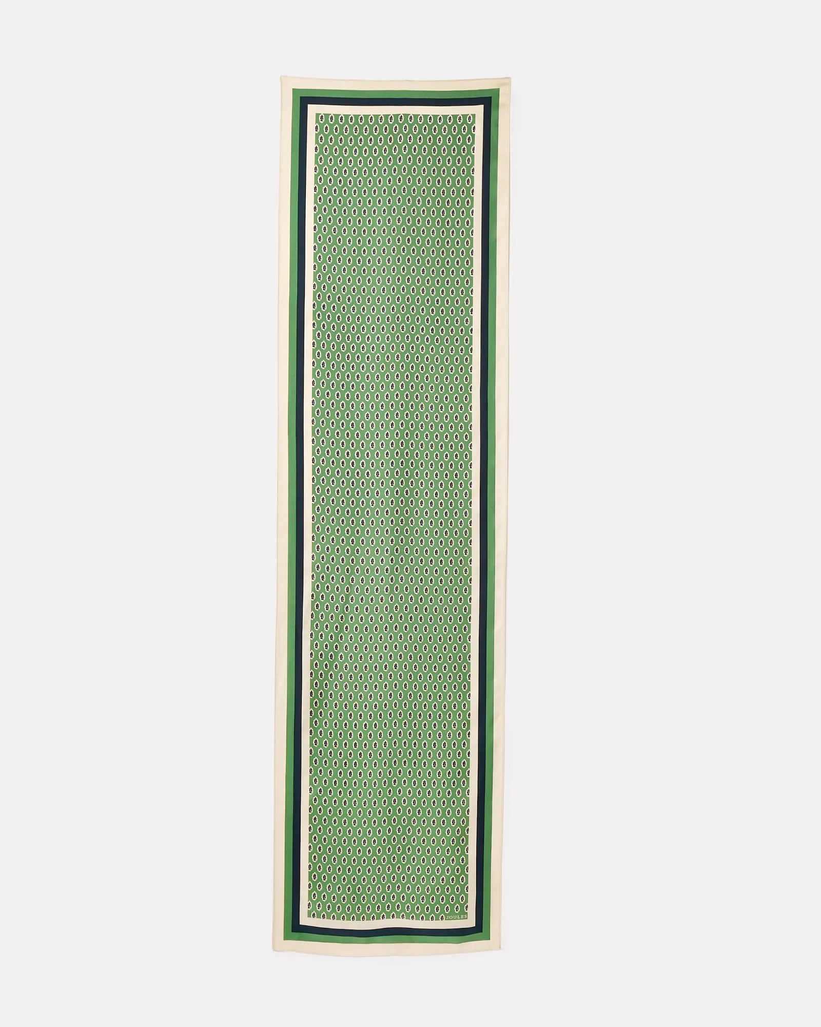 Windsor Green Printed Long Silk Scarf