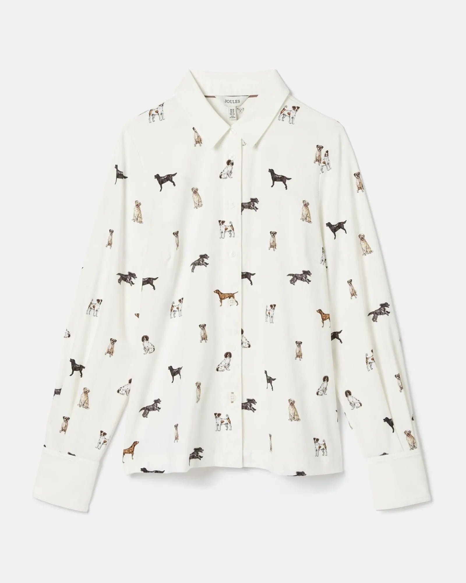 Joules X Elanor Tomlinson Shirt - Cream Dogs