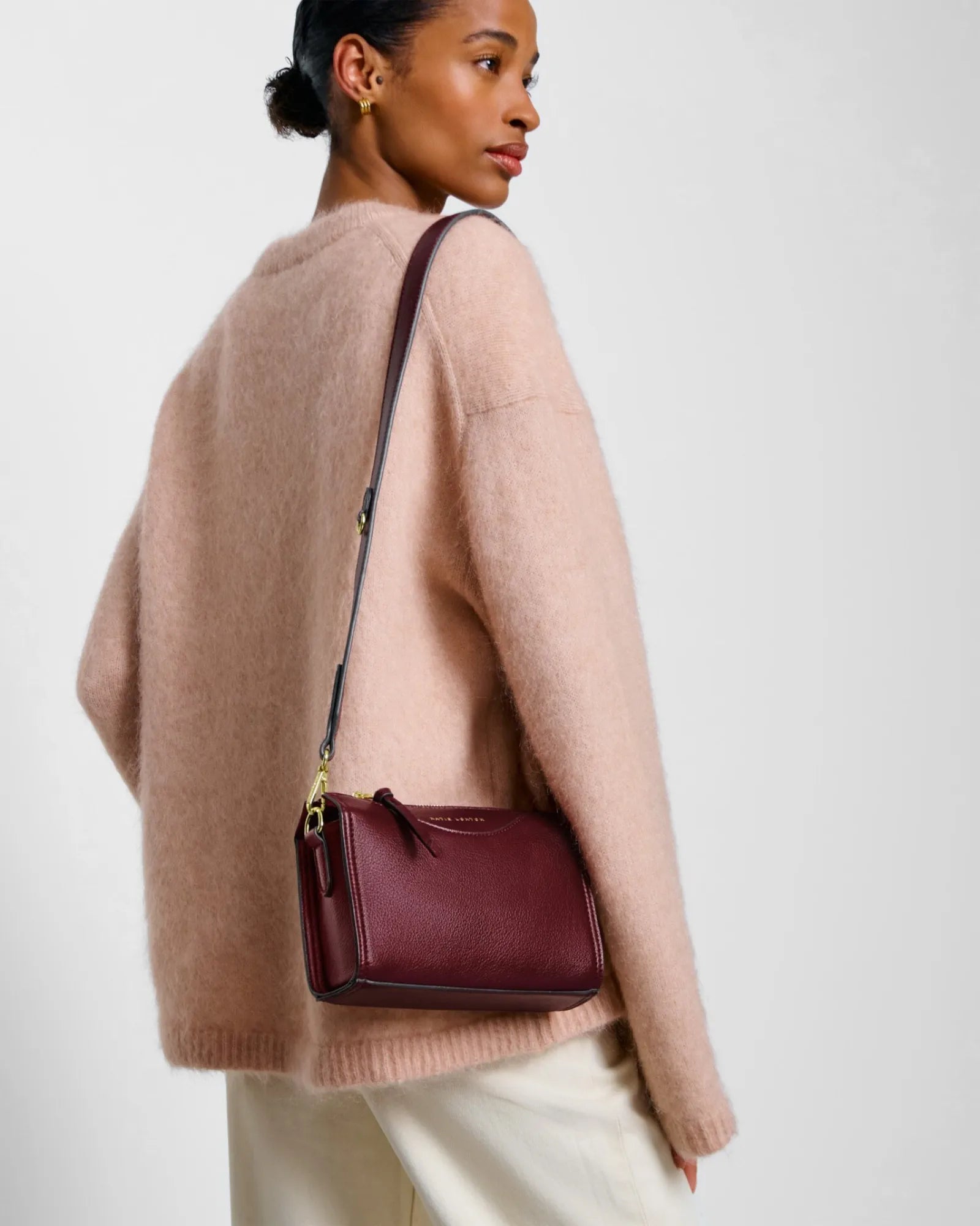 Alba Crossbody Bag - Cherry