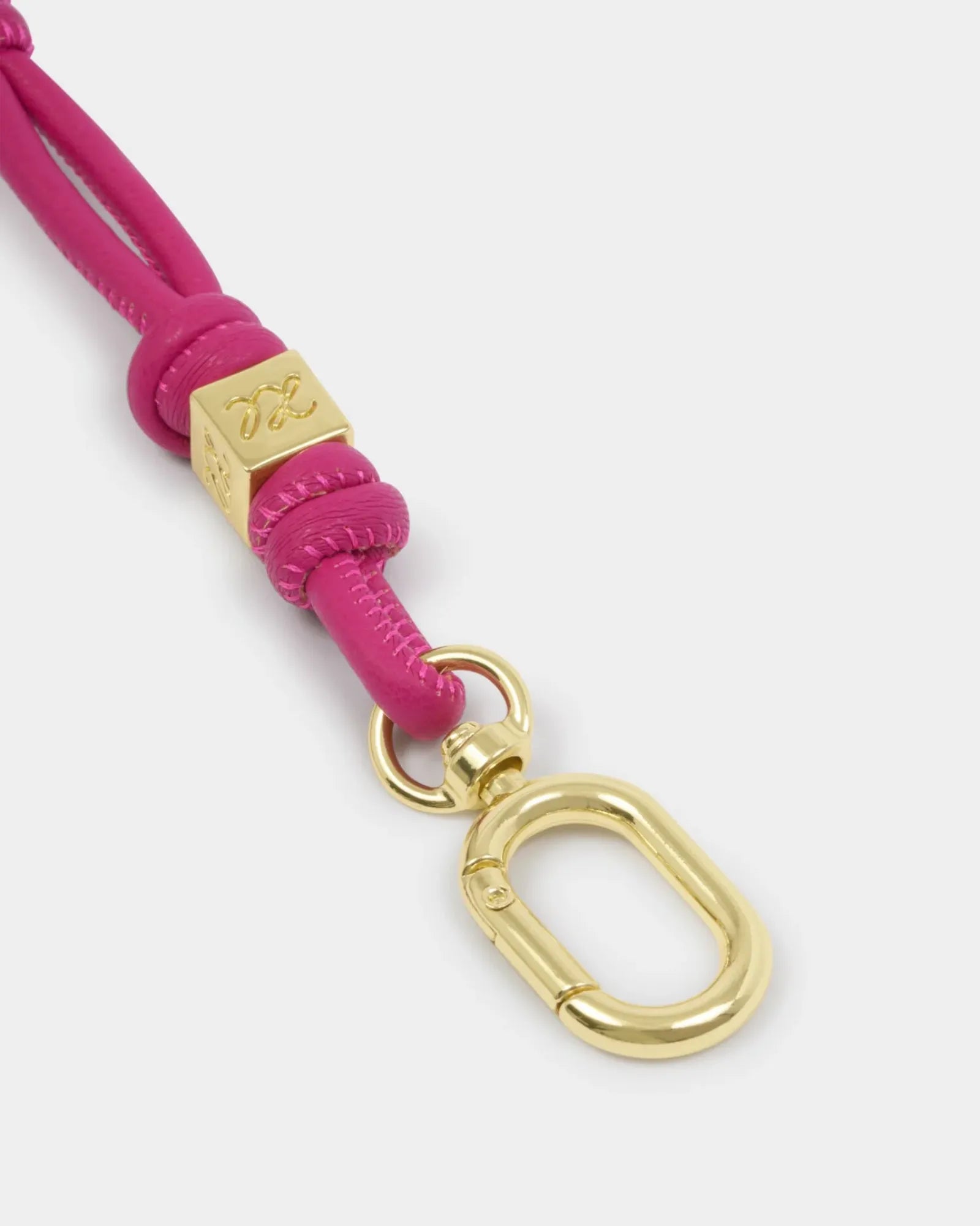 Gia Bag Charm Keyring - Fuchsia