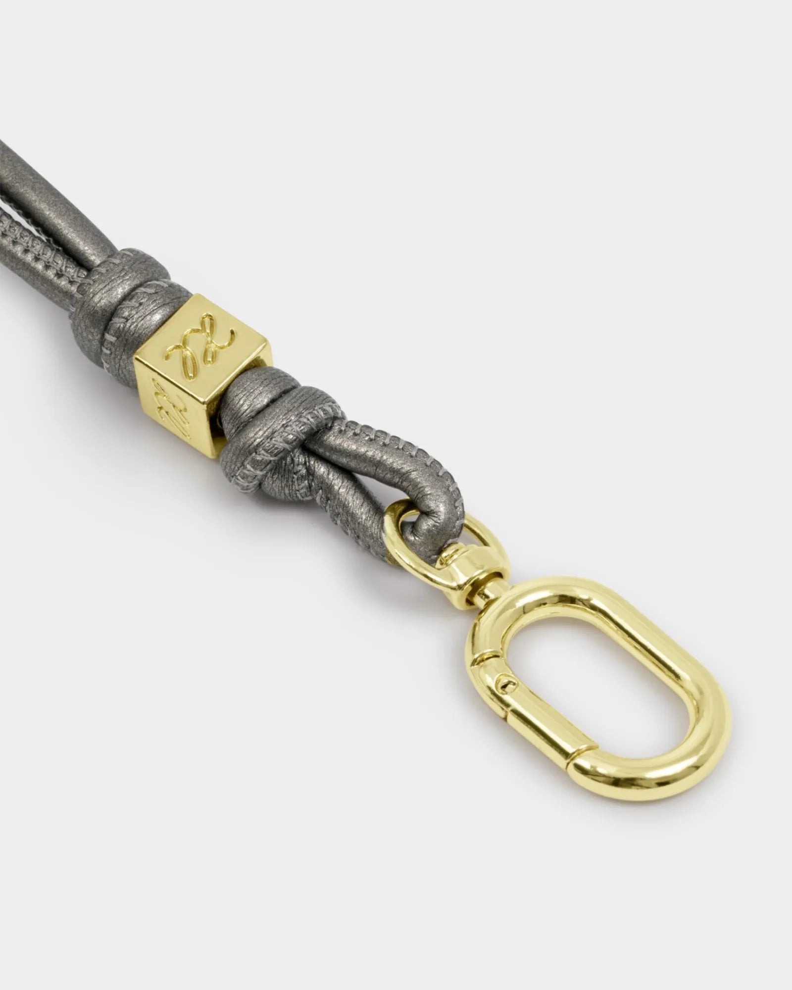 Gia Bag Charm Keyring - Pewter
