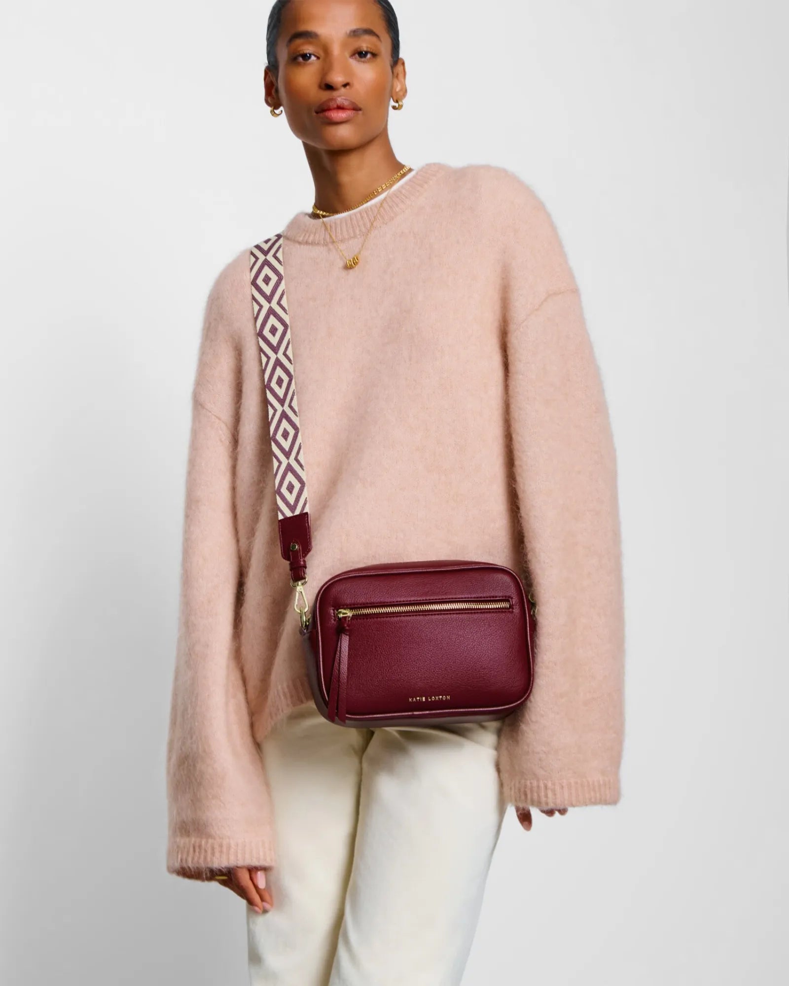 Hallie Crossbody Bag - Cherry