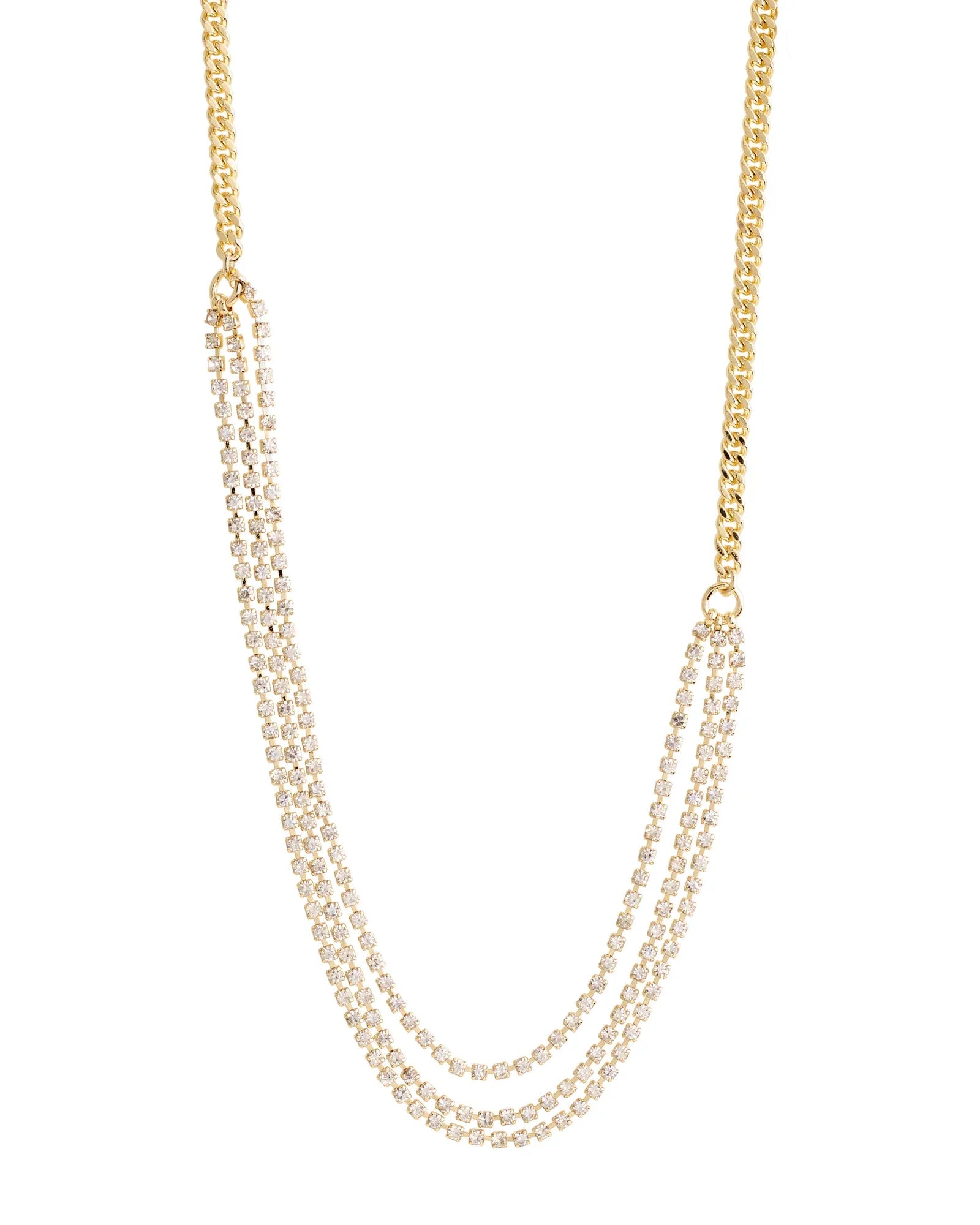 Blink Crystal Necklace - Gold Plated