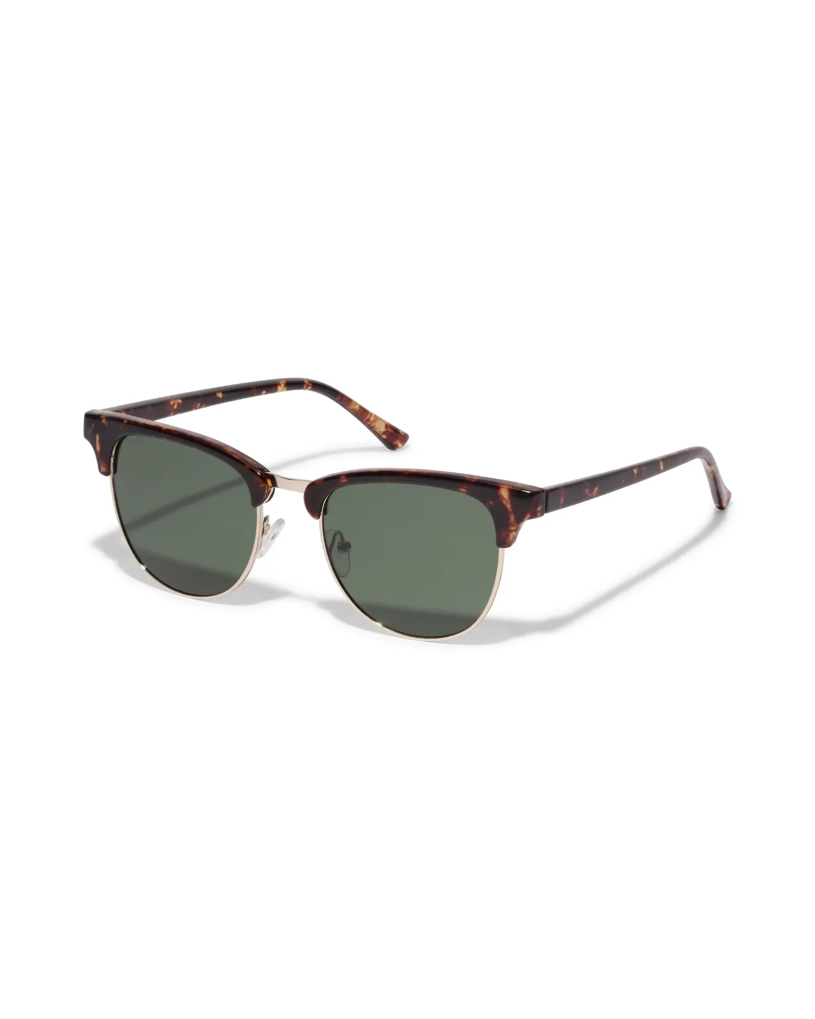 CHARLIE Retro Style Sunglasses - Brown Tortoise/Gold