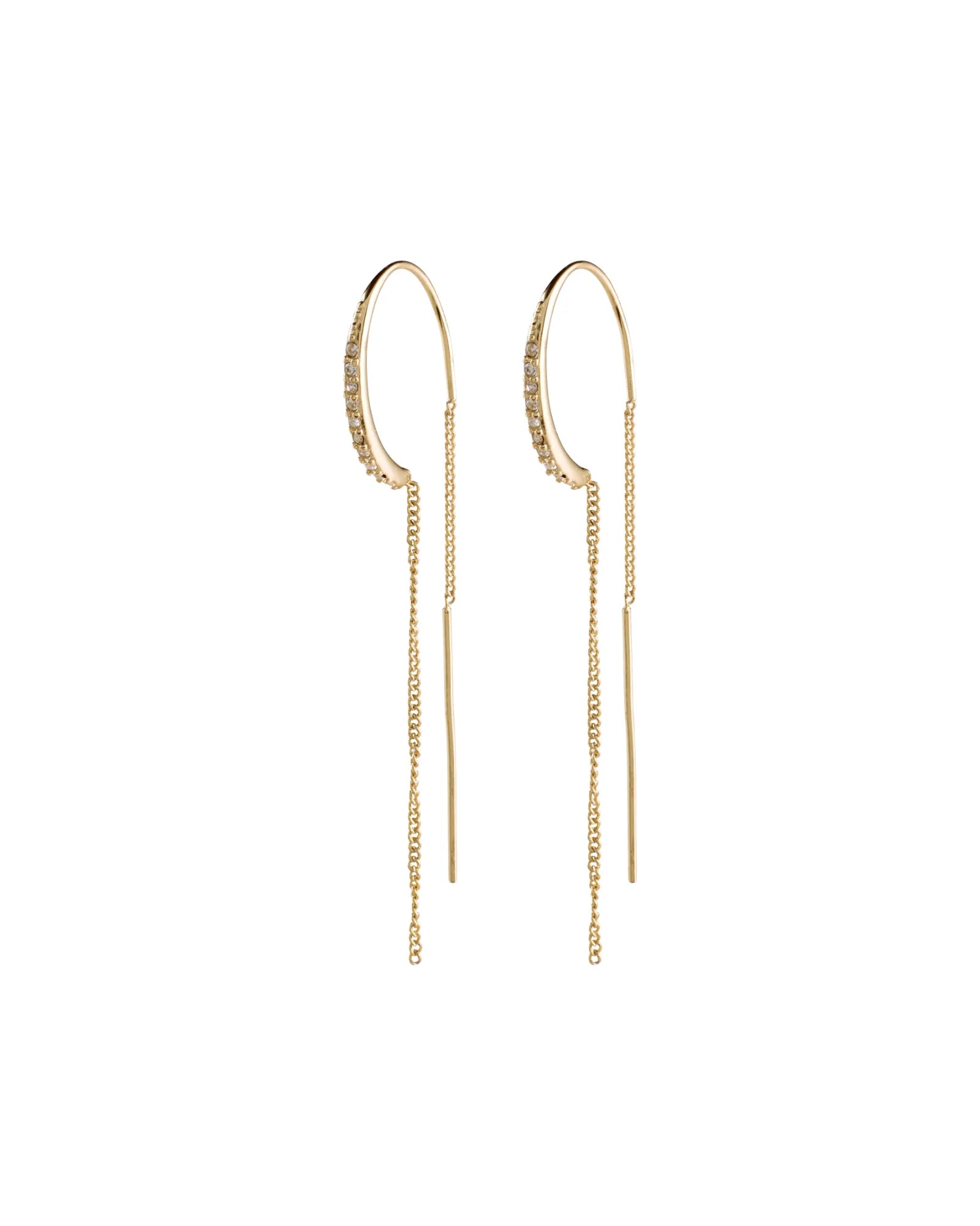 Fire Crystal Earrings - Gold Plated