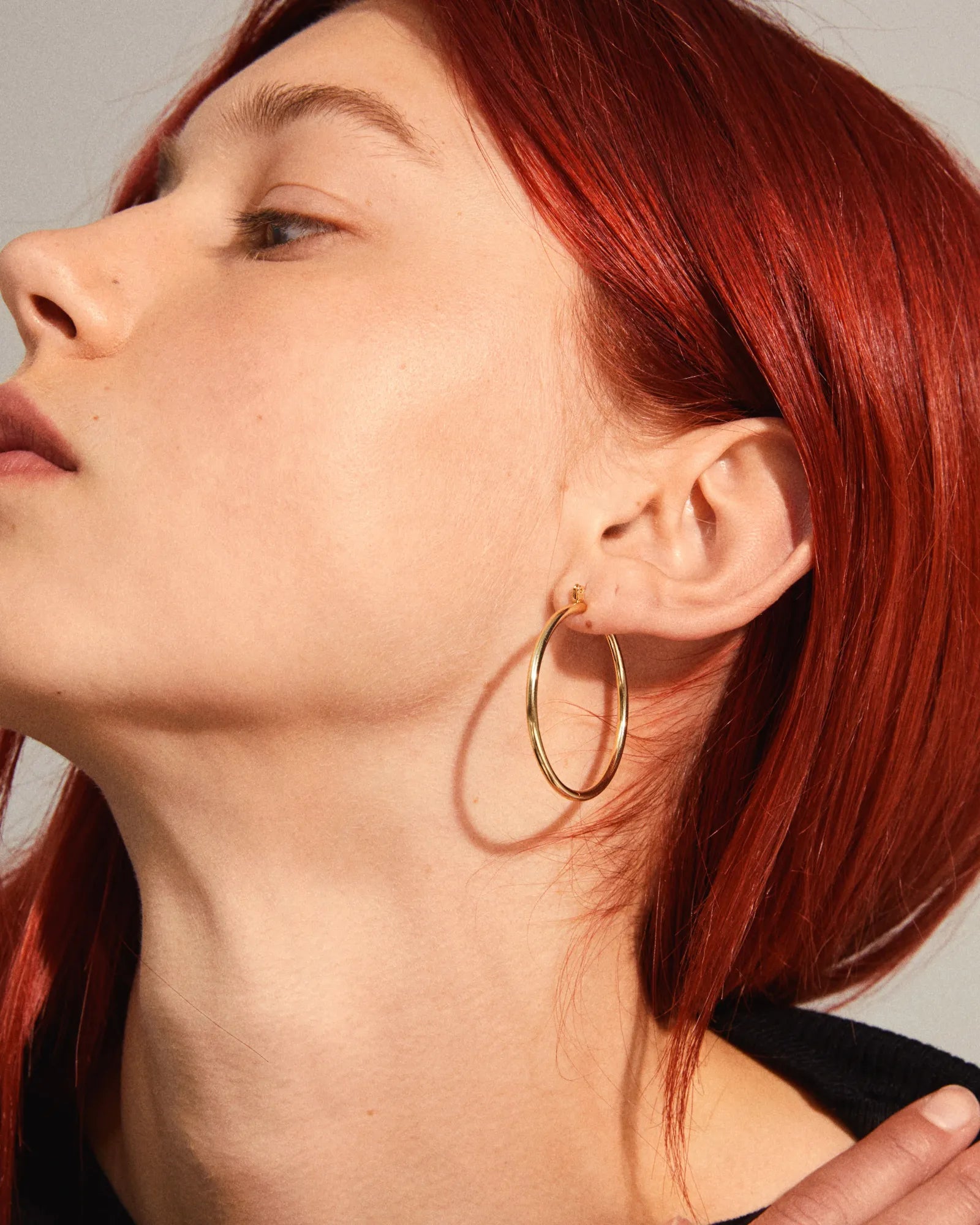 Layla Recycled Large Hoop Earrings - Gold Plated