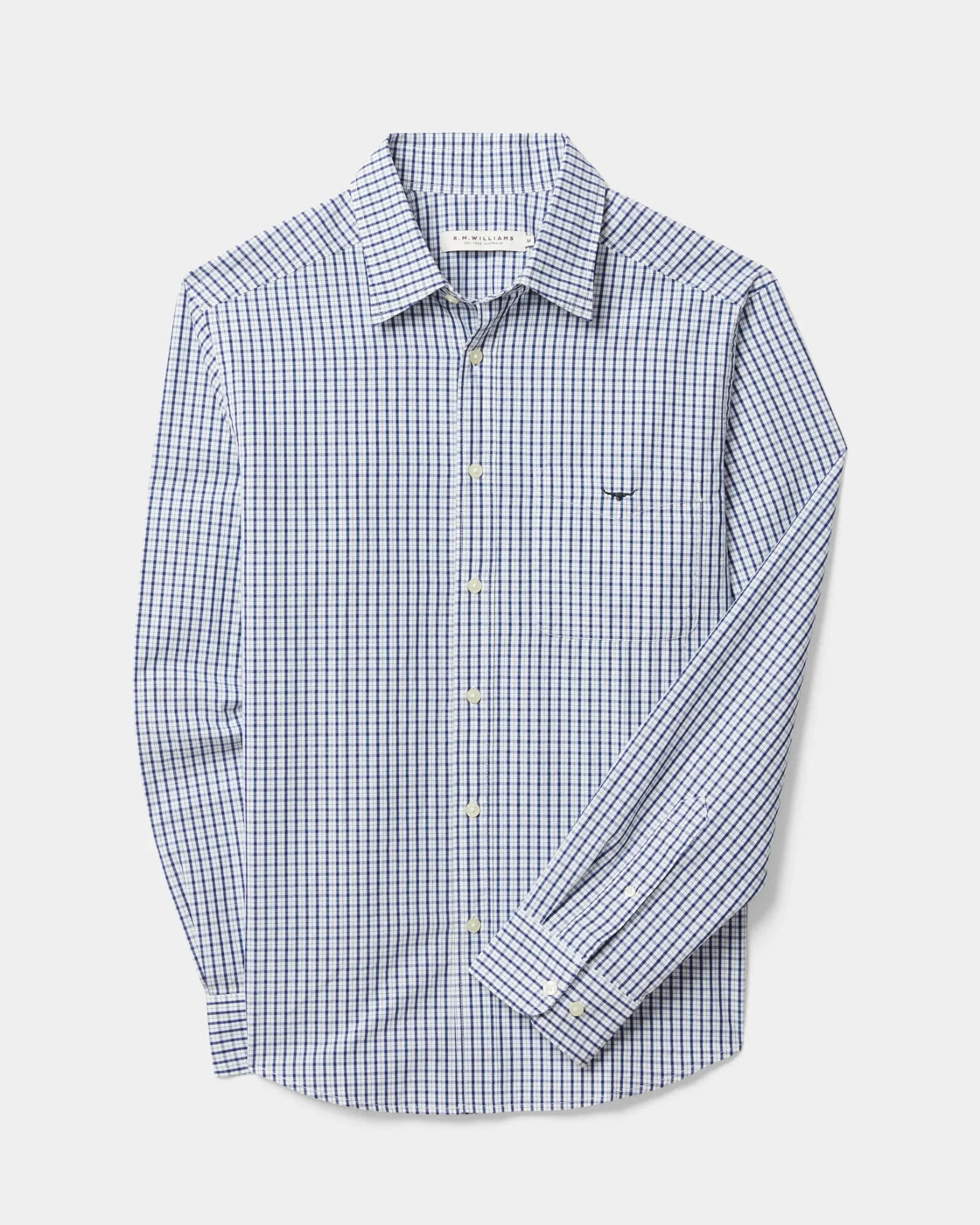 Augusta Classic Shirt - White/Blue