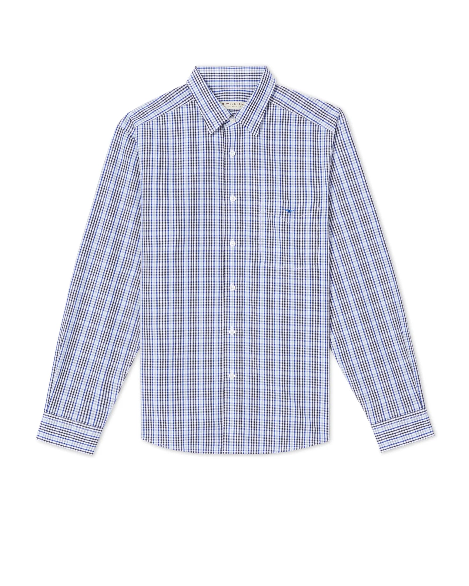 Collins Shirt - Navy/Blue/White