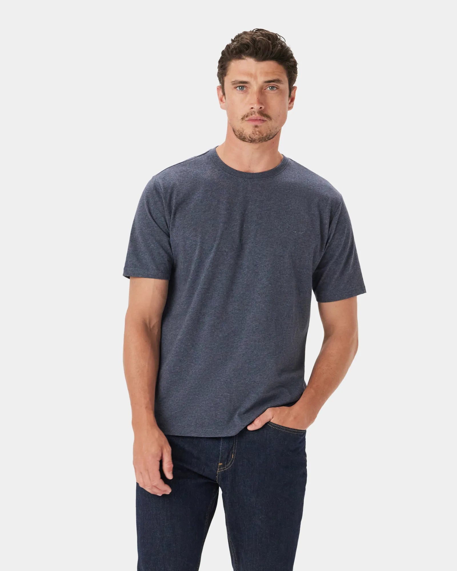 Parson T-Shirt - Dark Blue Marle