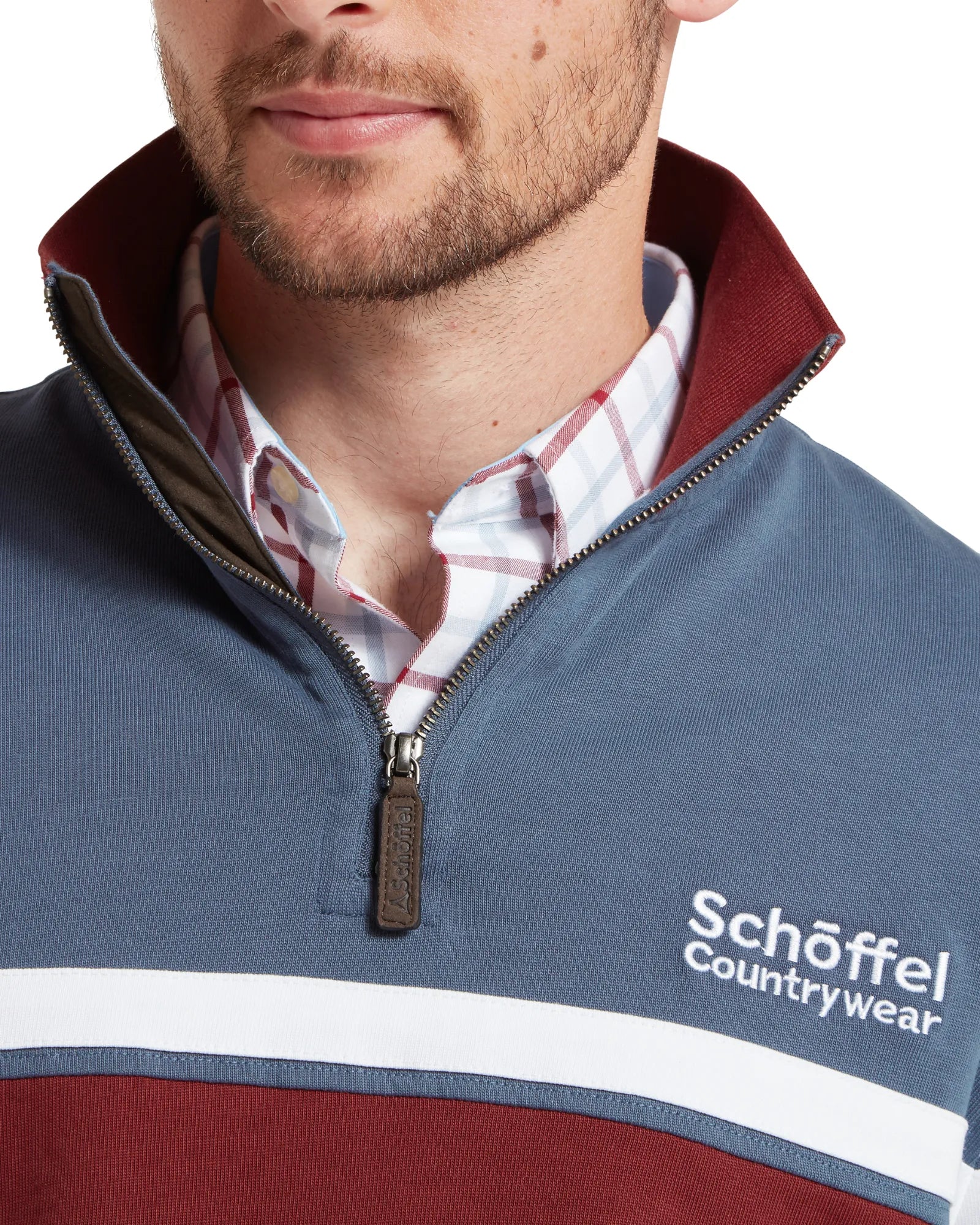 Exmouth Heritage Quarter Zip Jumper - Oxford Navy