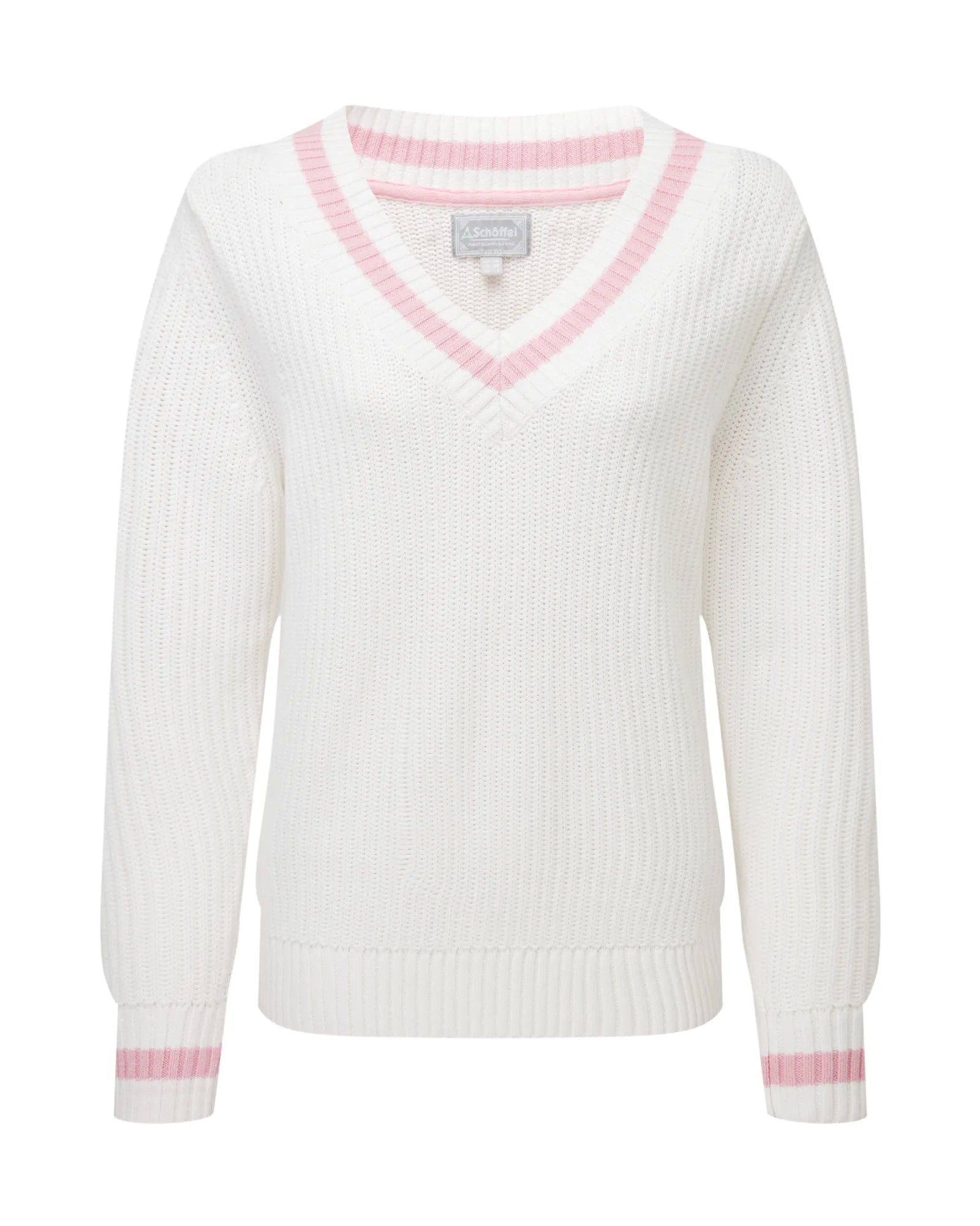 Hambledon Jumper - Soft White/Blush