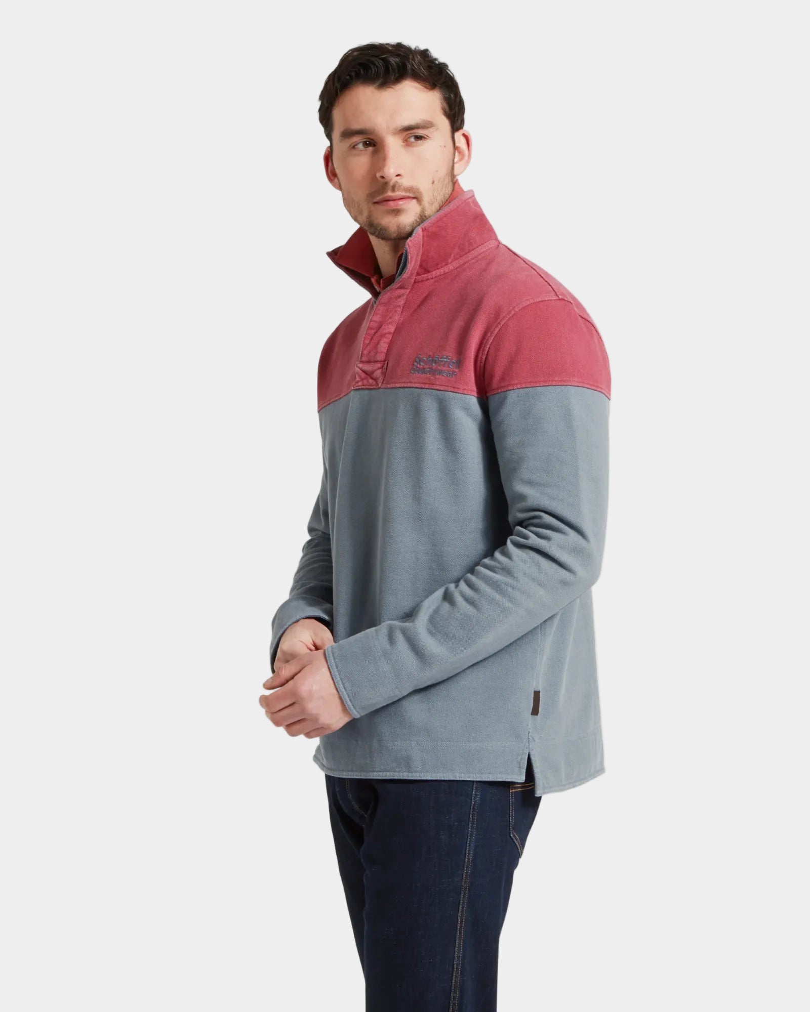 Helford Sweatshirt - Red/Blue