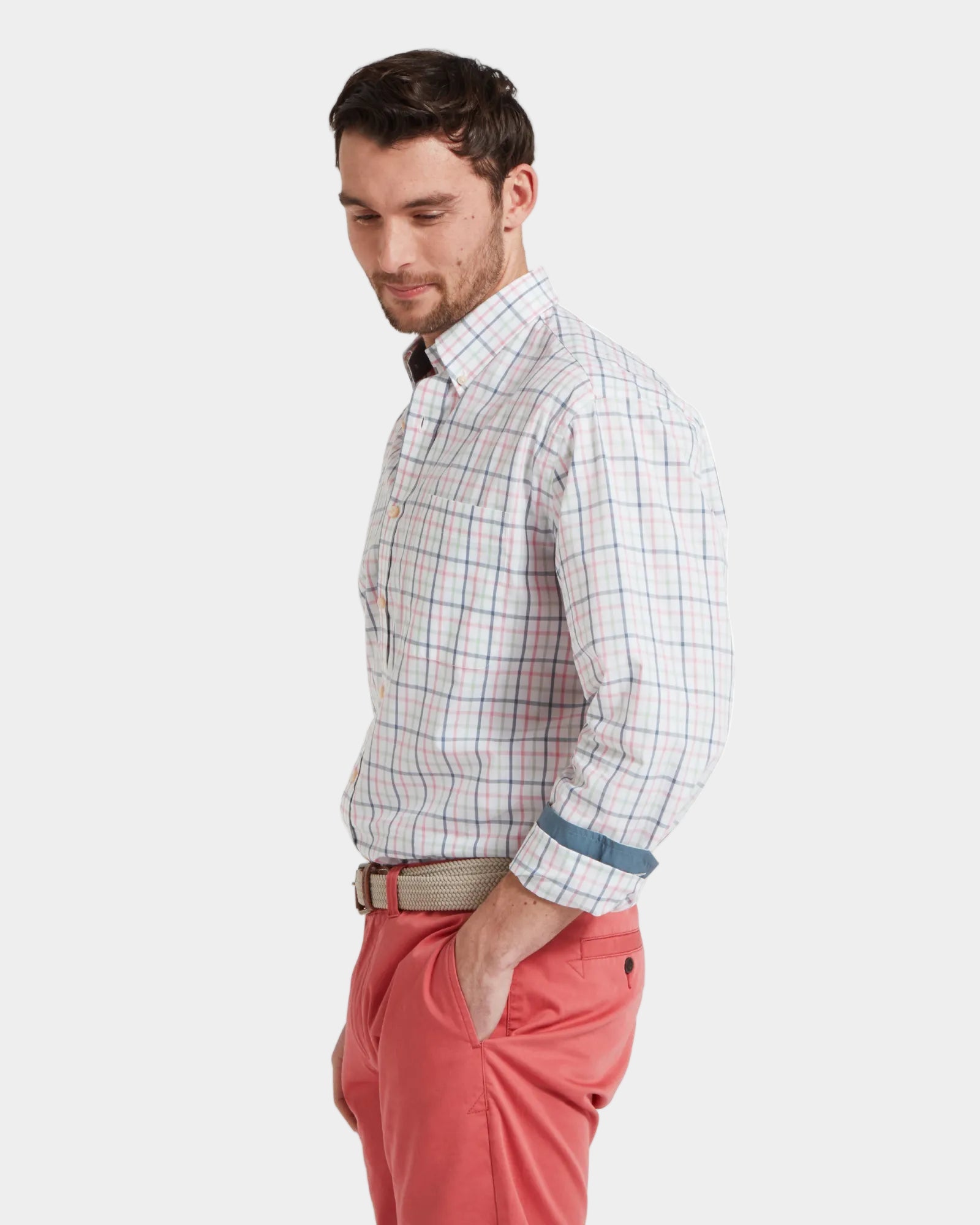 Holkham Classic Shirt - Blue/Red