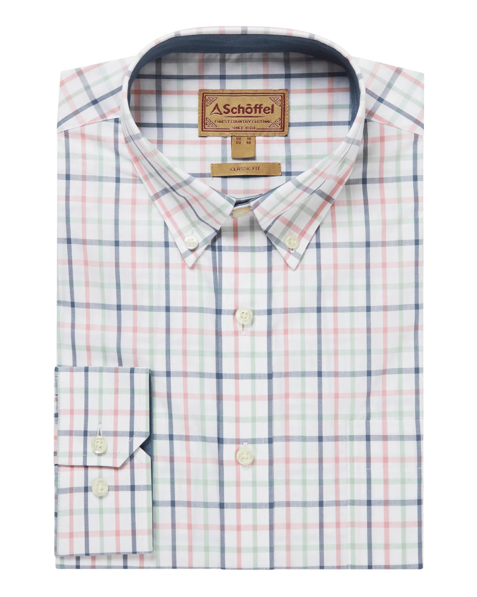 Holkham Classic Shirt - Blue/Red