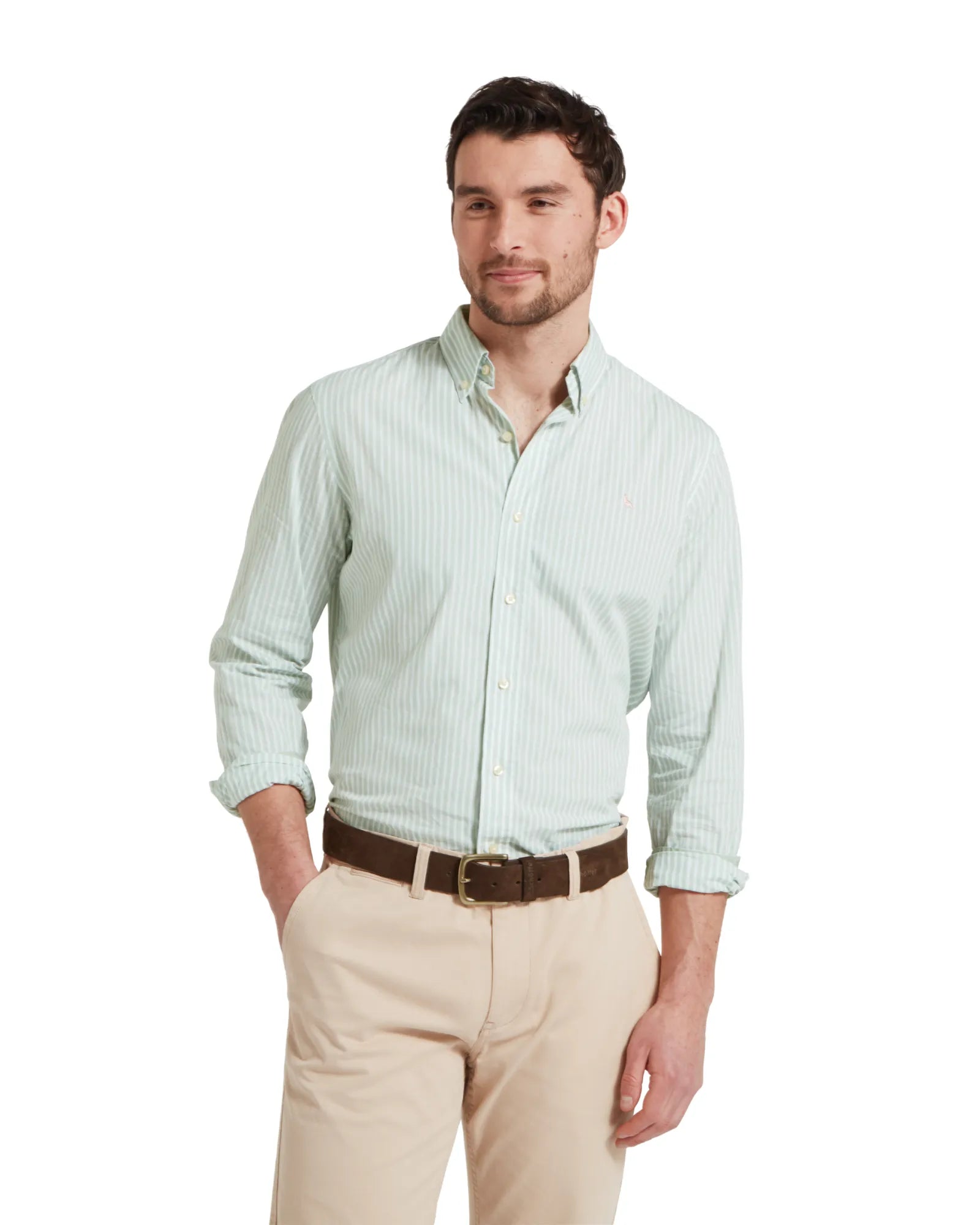 Holme Shirt - Aqua Sage