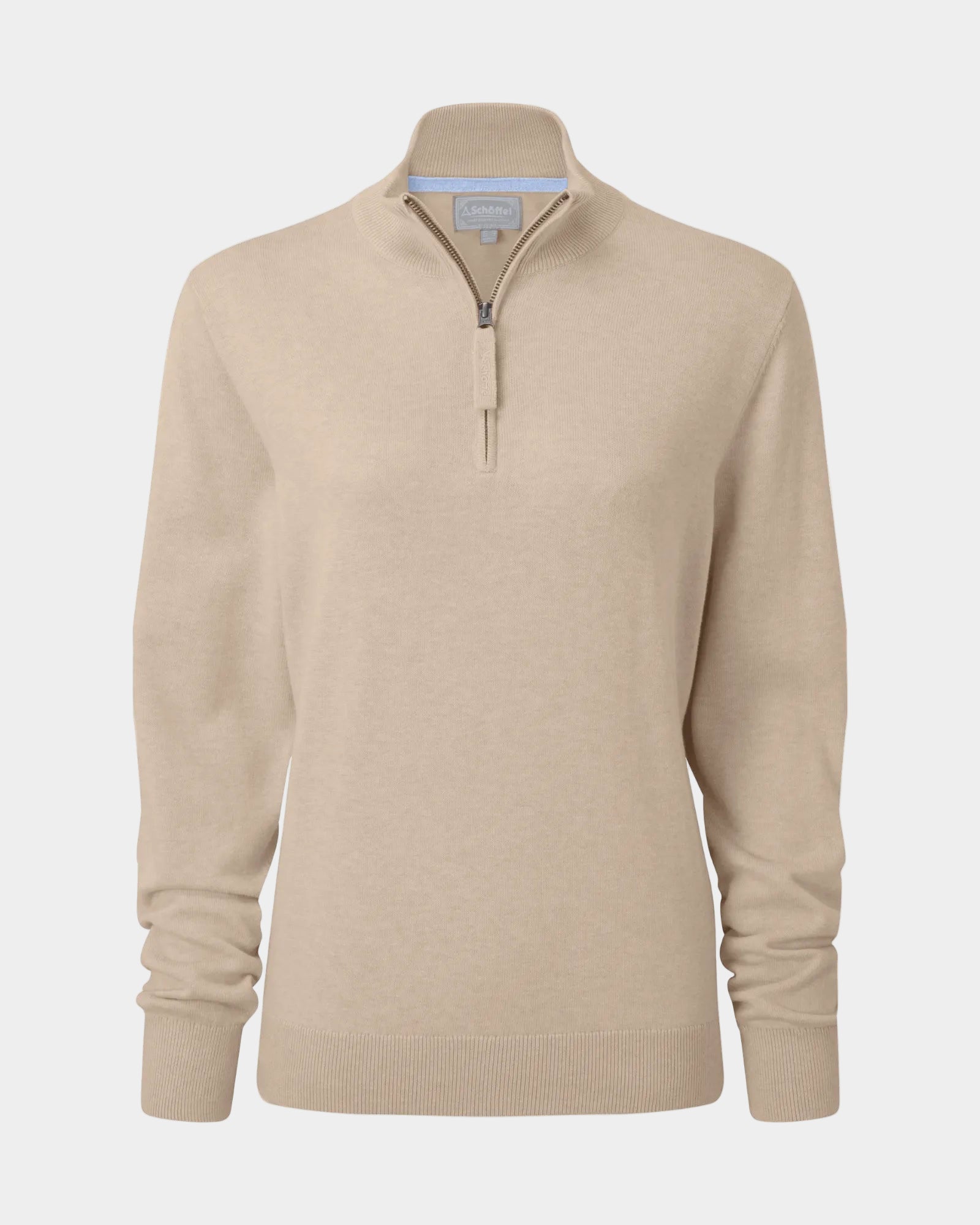 Polperro 1/4 Zip Jumper - Oat